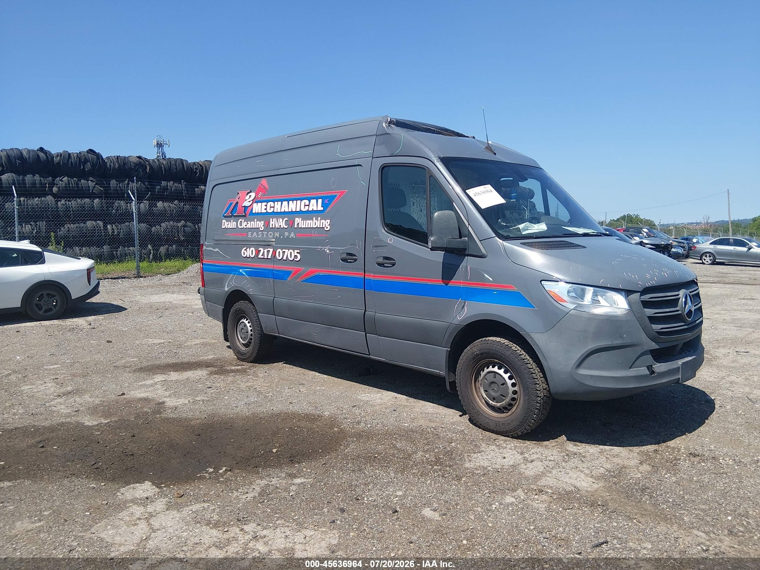 2020 Mercedes-Benz Sprinter Cargo, VIN W1Y40BHY4LT034416 — Roof