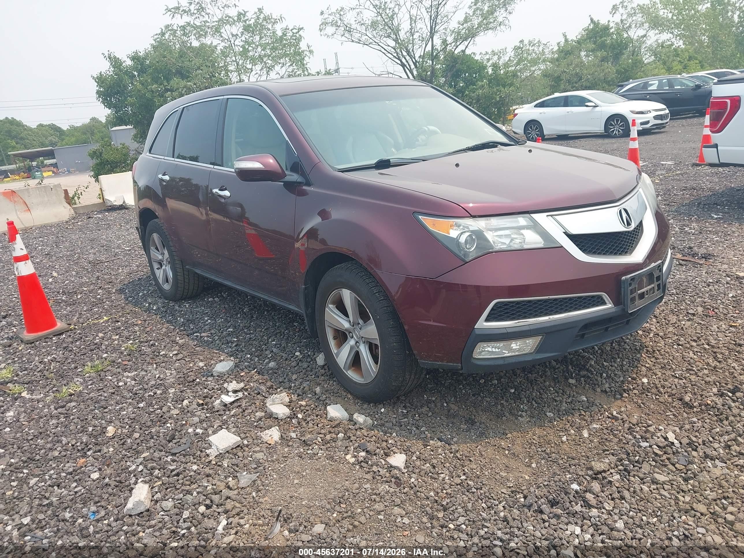 2012 Acura MDX, VIN 2HNYD2H26CH532615 — Normal wear