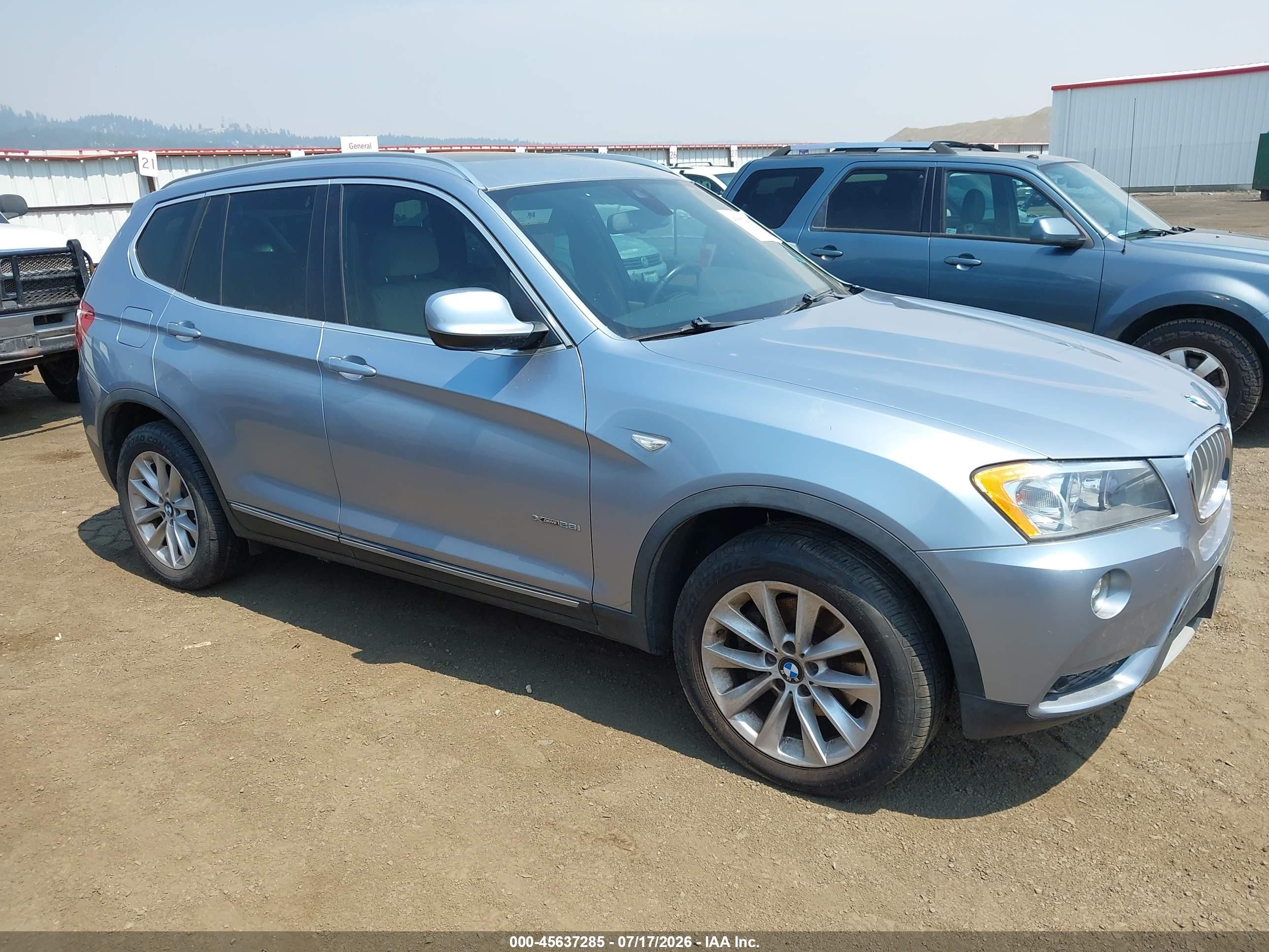 2013 BMW X3 xDrive28i, VIN 5UXWX9C52D0A23210 — Обычный износ