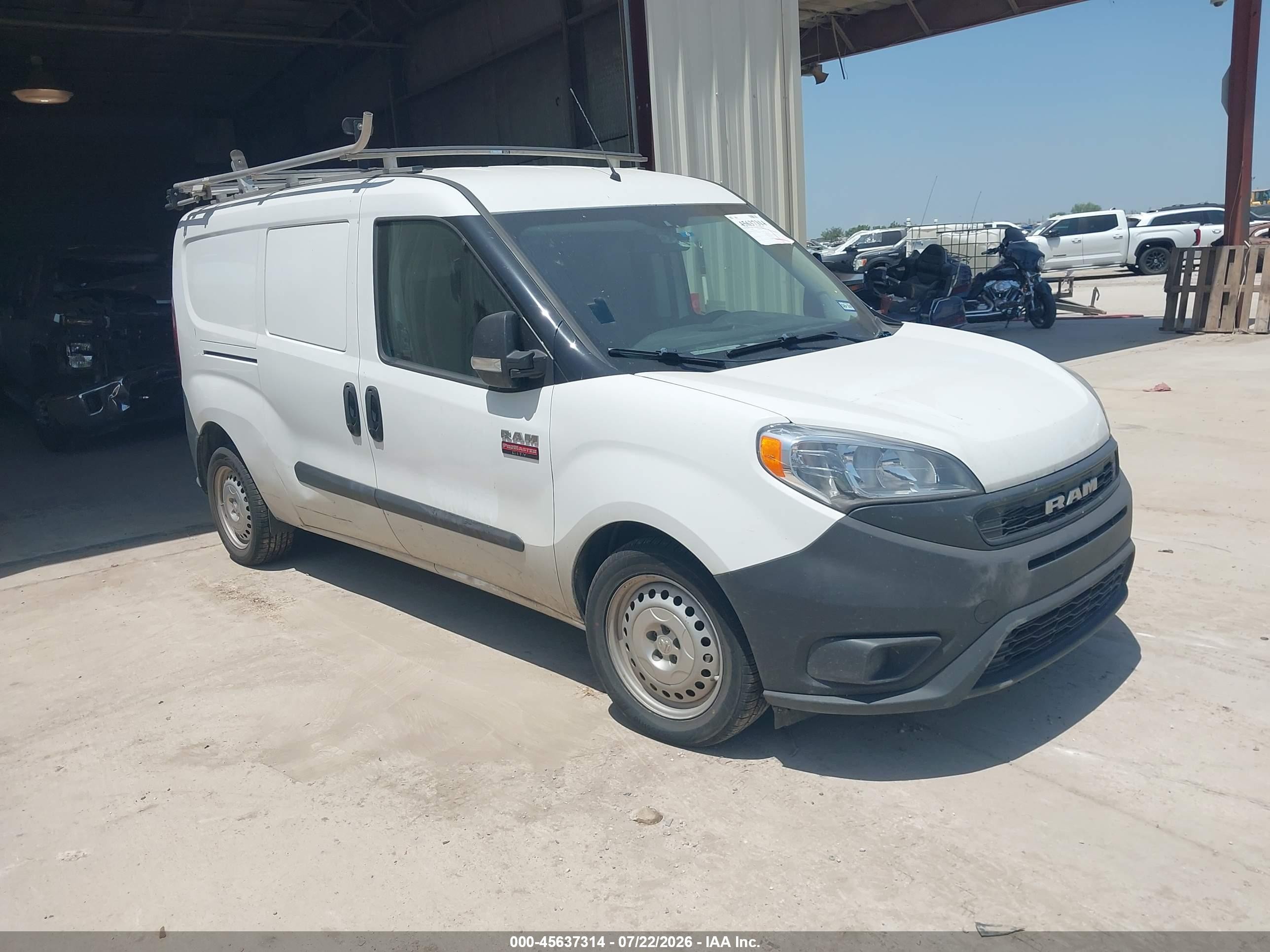2021 Ram ProMaster City Cargo Tradesman, VIN ZFBHRFAB5M6V35228 — Side