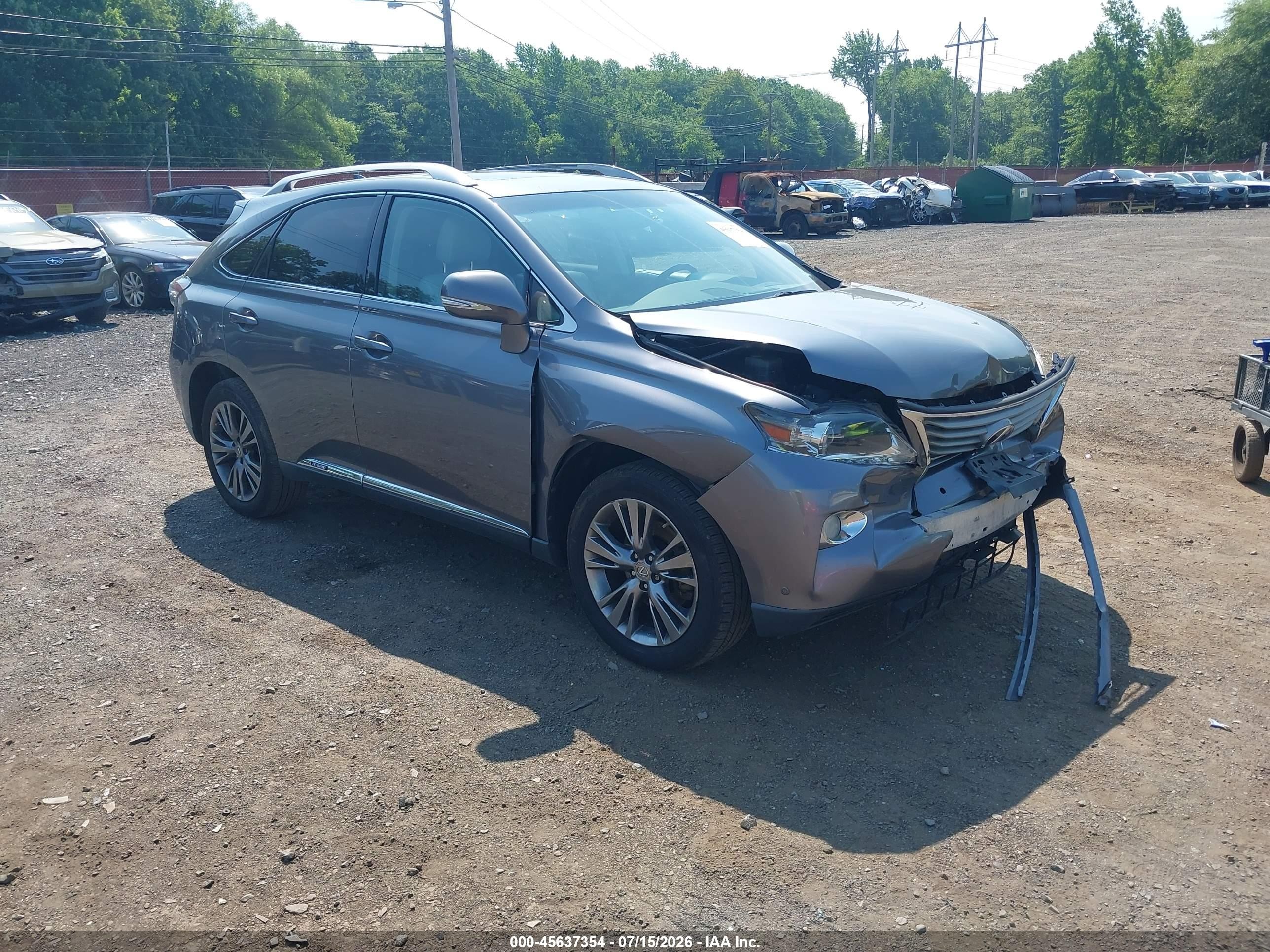 2014 Lexus RX 450h, VIN JTJBC1BA0E2069551 — Перед