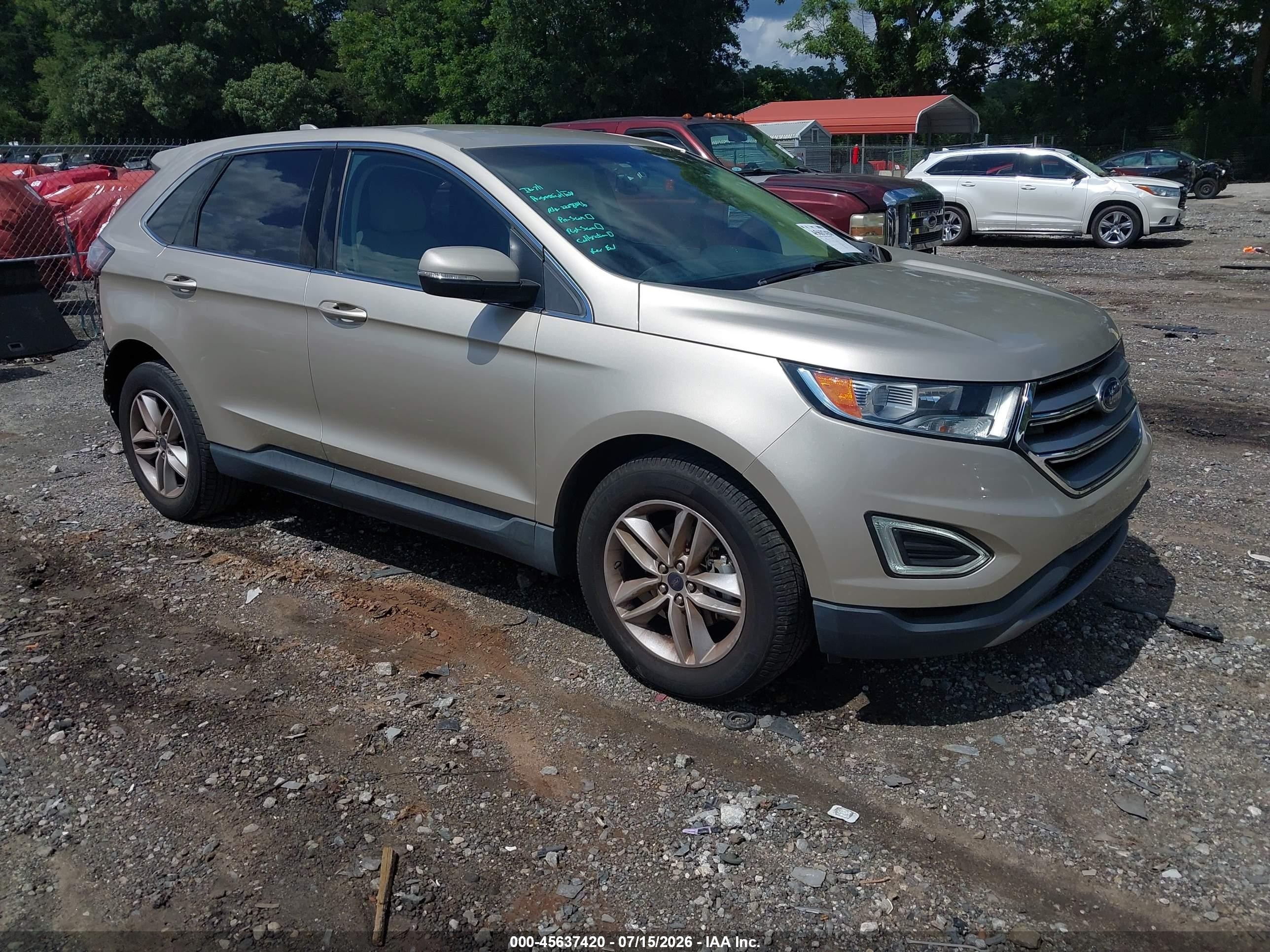 2017 Ford Edge SEL, VIN 2FMPK3J97HBC07160 — Rear end