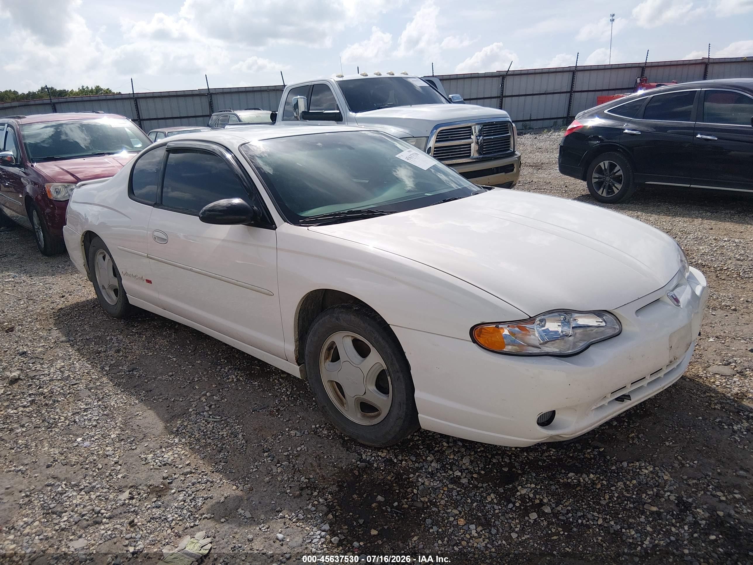 2001 Chevrolet Monte Carlo SS, VIN 2G1WX15K619128300 — Обычный износ