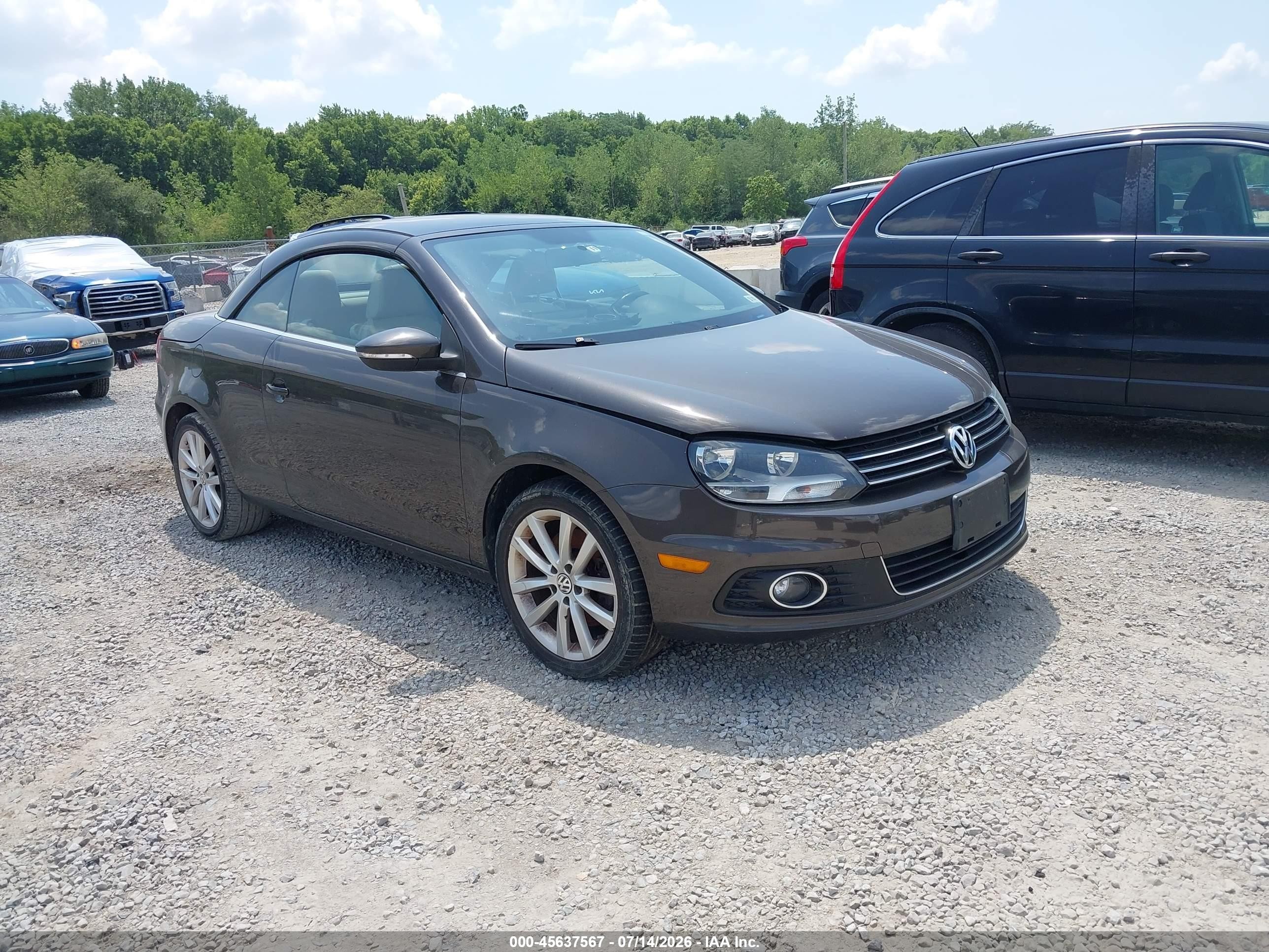 2012 Volkswagen Eos Komfort, VIN WVWBW7AH2CV009407 — Normal wear