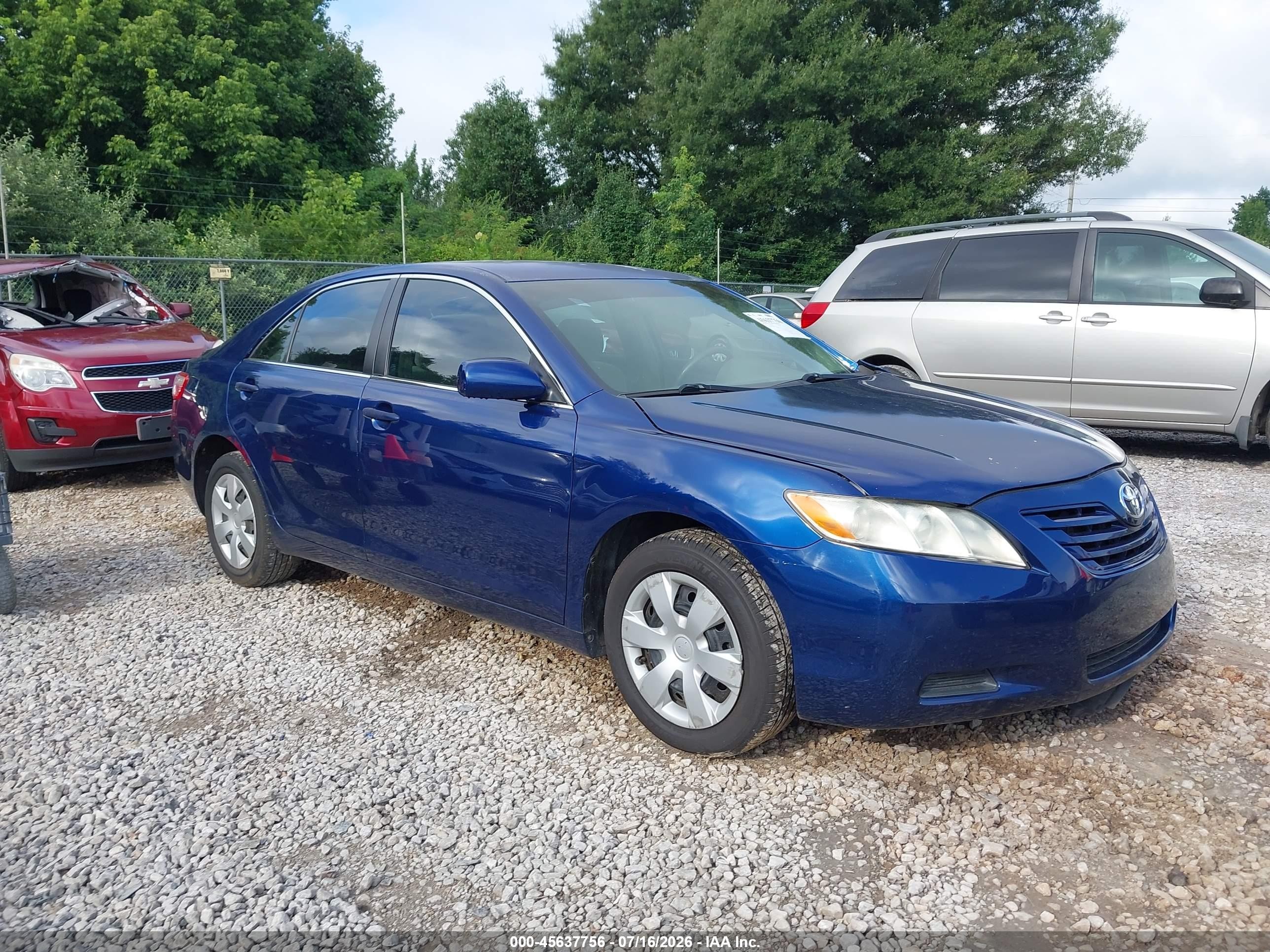 2008 Toyota Camry, VIN 4T1BE46K18U237722 — Front end