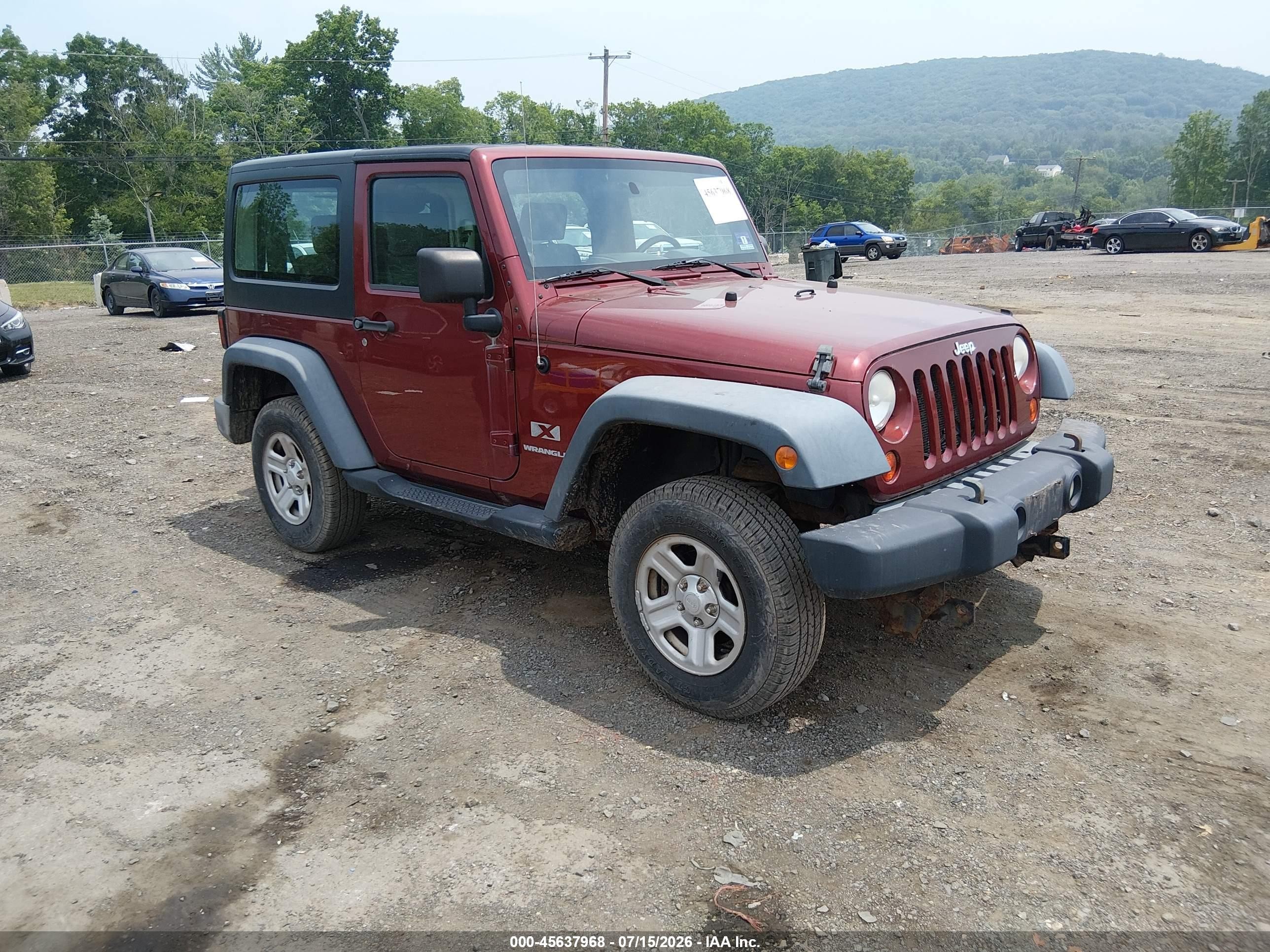 2009 Jeep Wrangler X, VIN 1J4FA24159L759481 — Normal wear