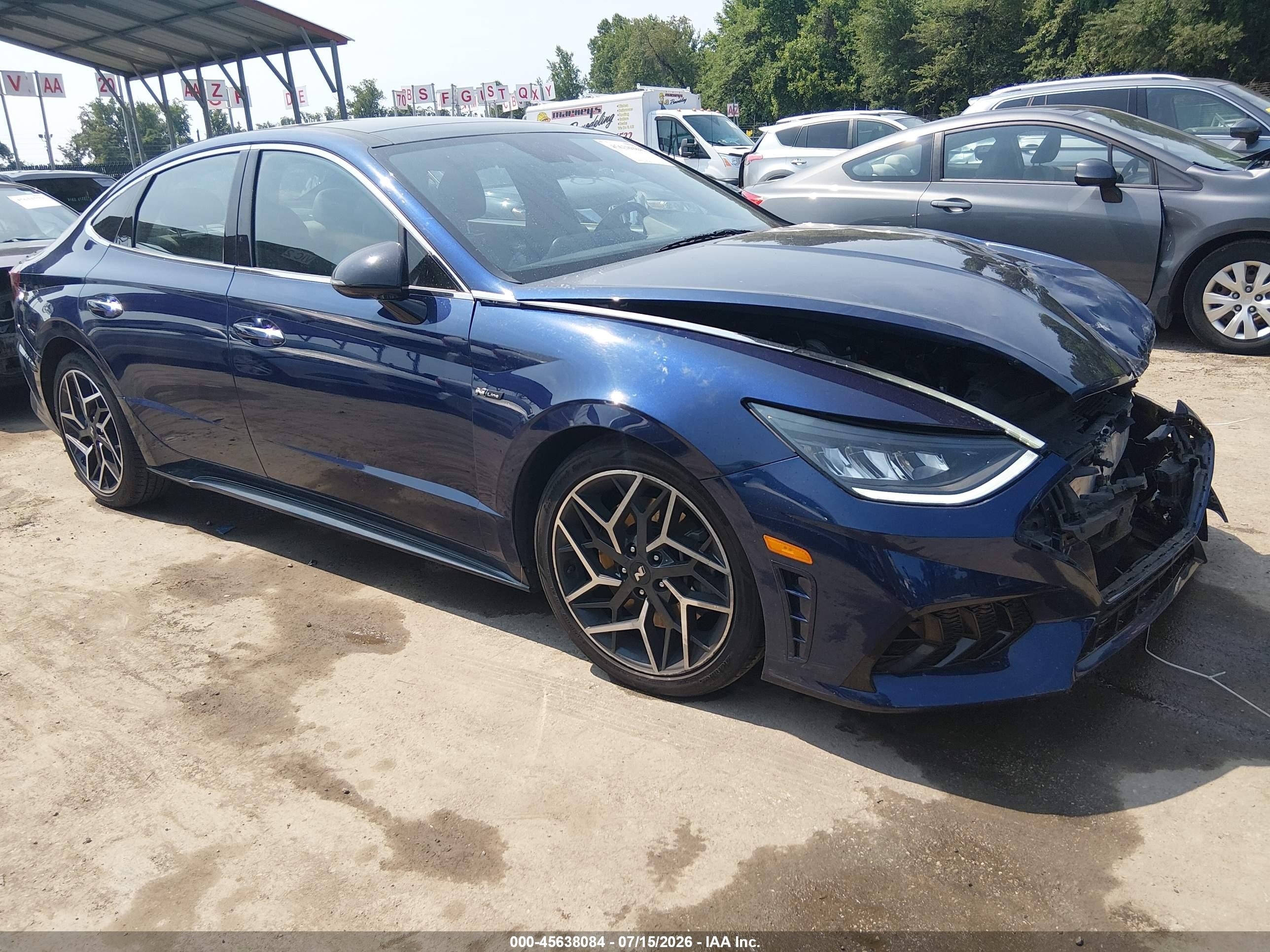 2022 Hyundai Sonata N Line, VIN 5NPEK4JC6NH143268 — Бок
