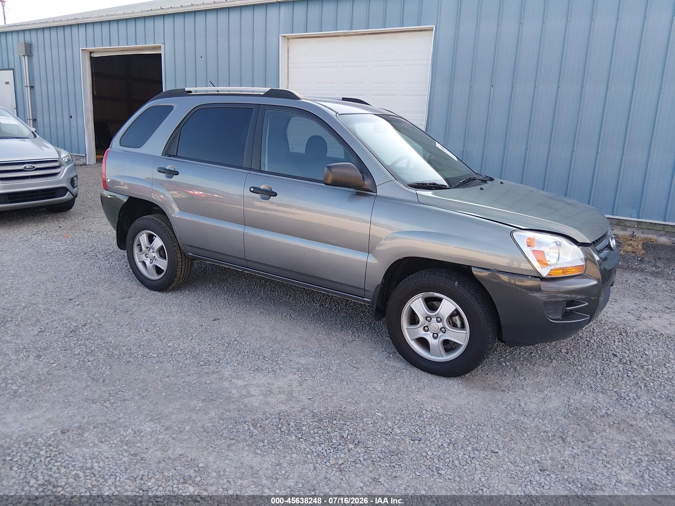 2007 Kia Sportage LX, VIN KNDJF724677445792 — Normal wear