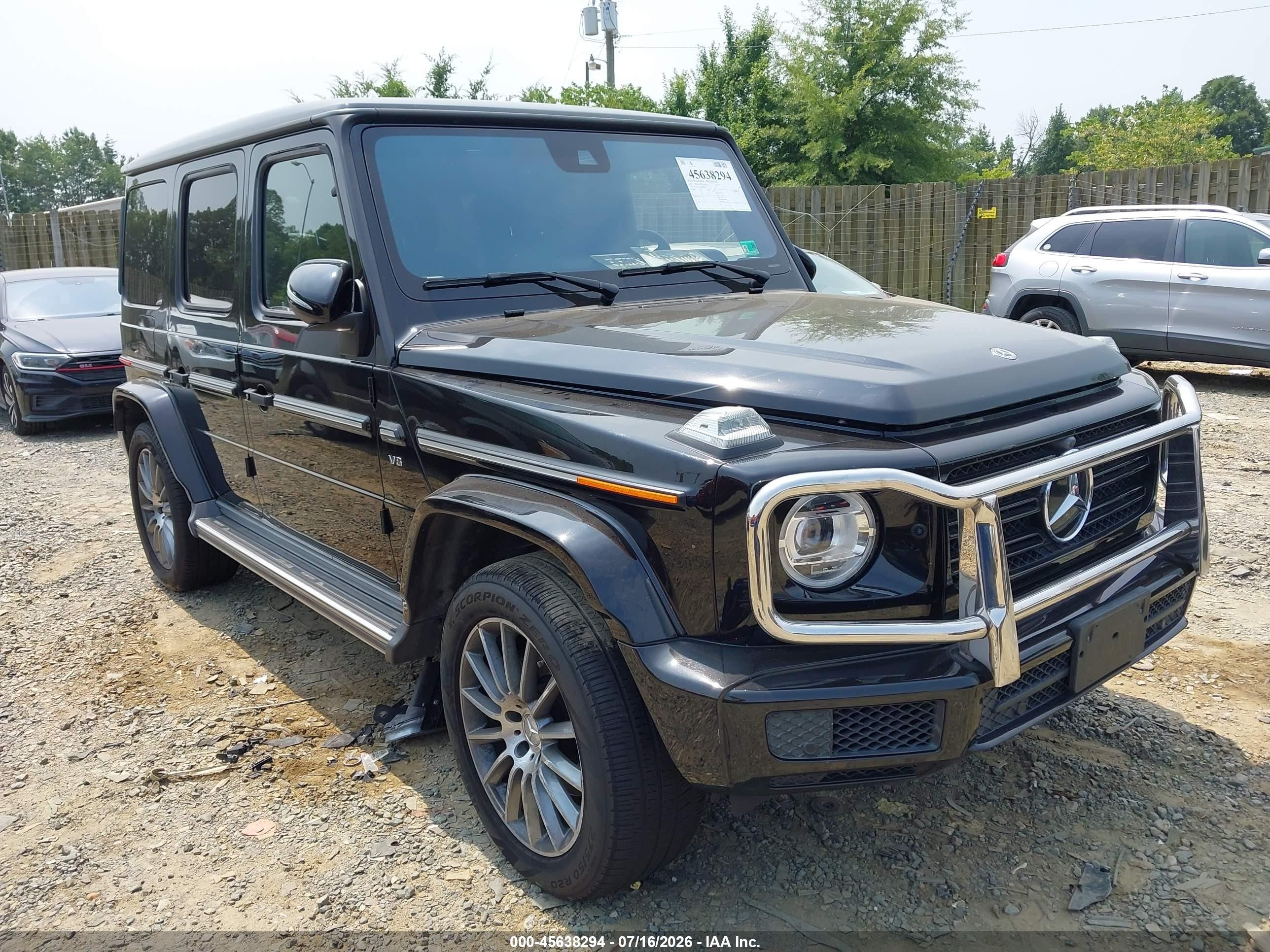 2021 Mercedes-Benz G 550, VIN W1NYC6BJ9MX419599 — Not stated
