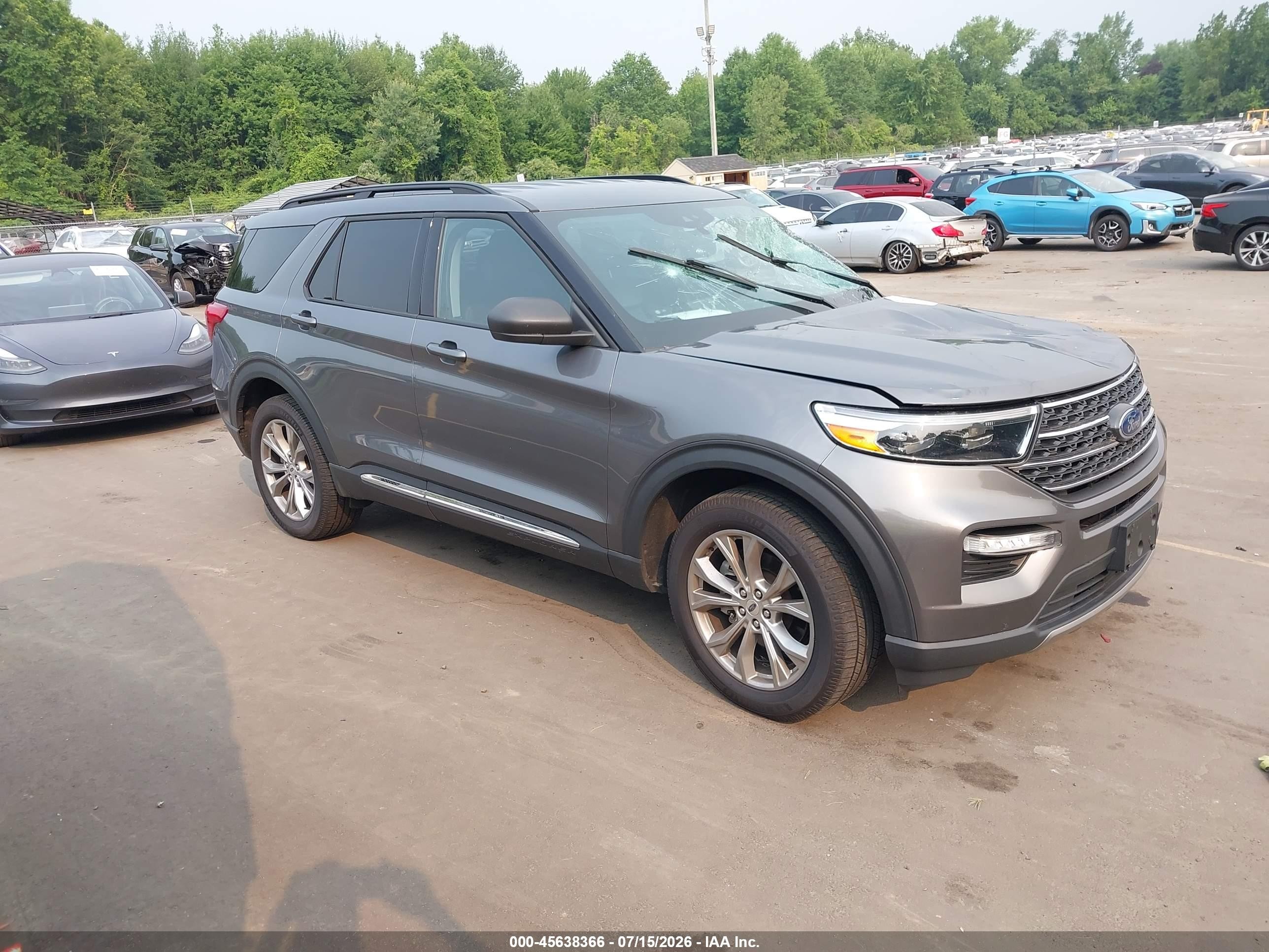 2022 Ford Explorer XLT, VIN 1FMSK8DHXNGC17017 — Vandalism