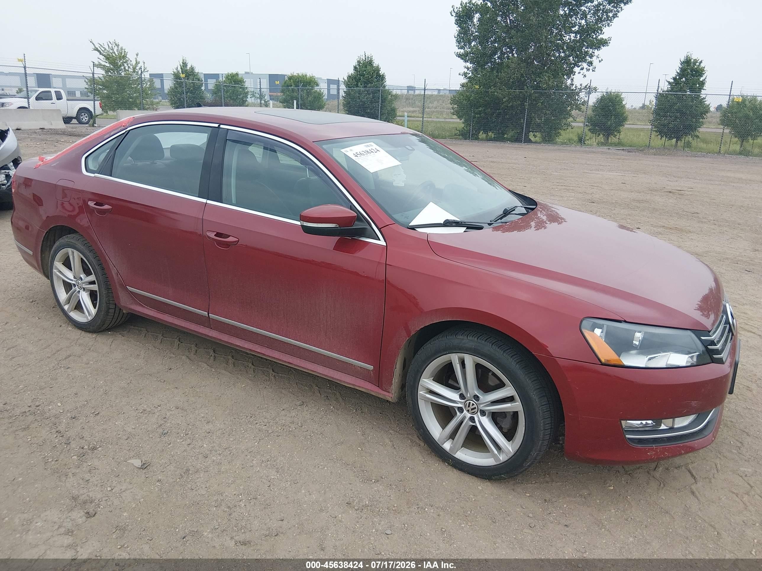 2015 Volkswagen Passat SE, VIN 1VWBS7A32FC072004 — Rear end