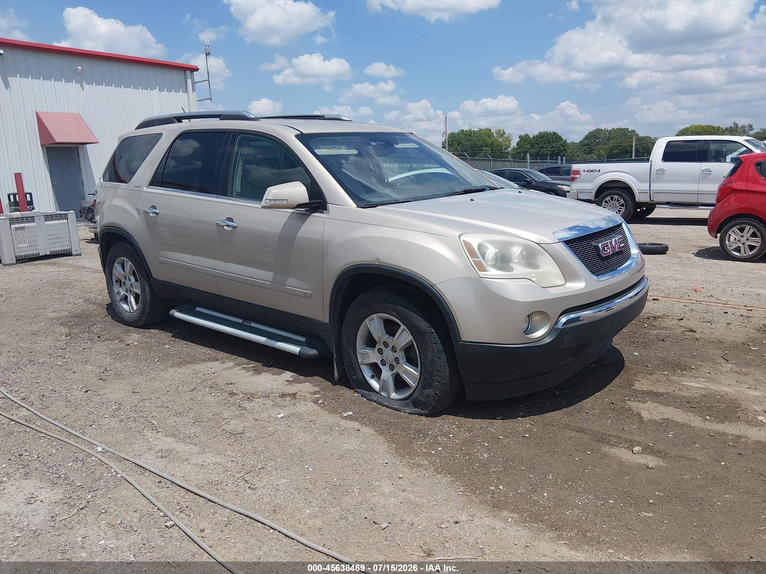 2009 GMC Acadia SLT1, VIN 1GKER23D29J128953 — Rear end