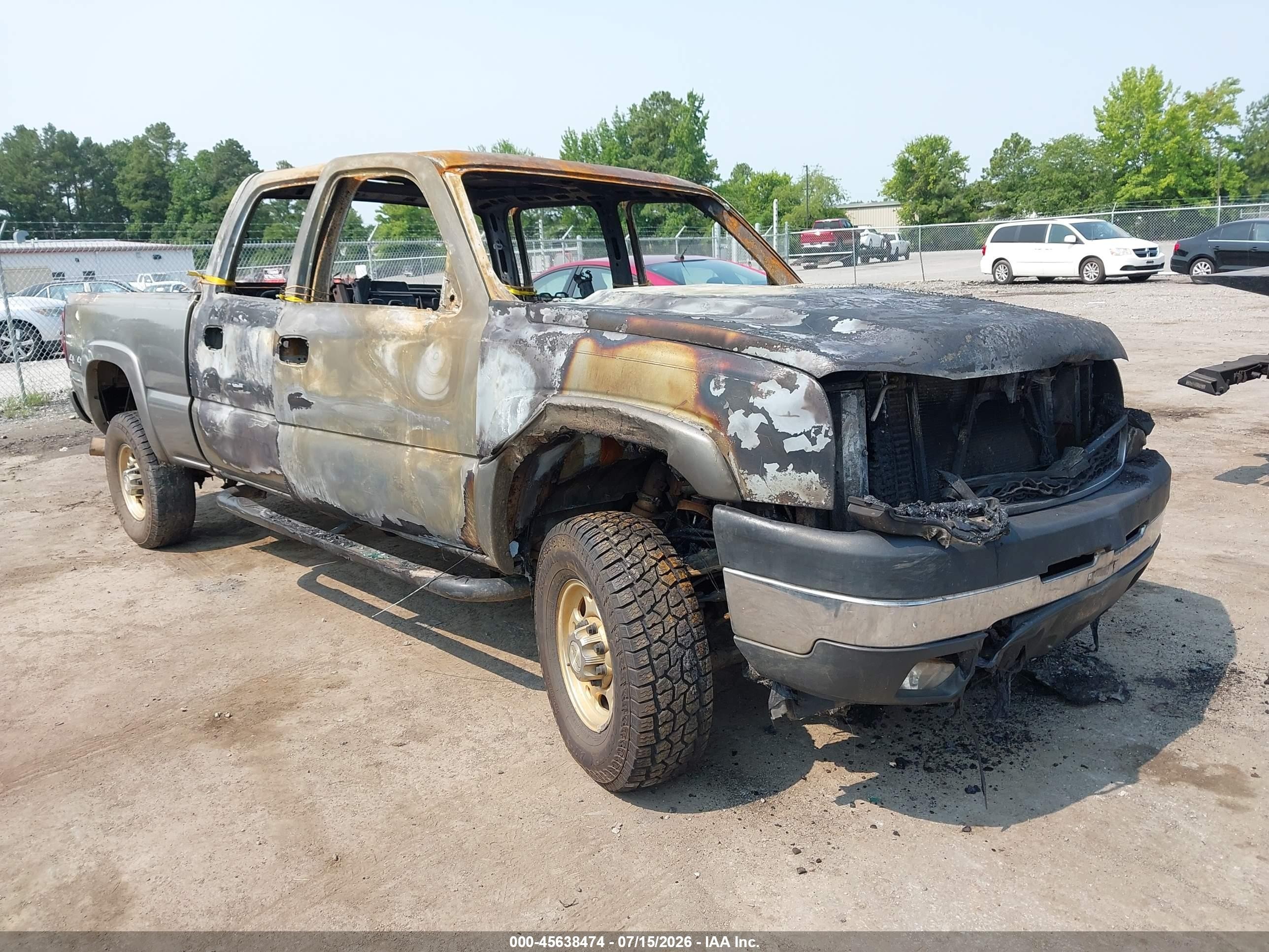 2007 Chevrolet Silverado 2500HD LT3, VIN 1GCHK23D77F188675 — Burn