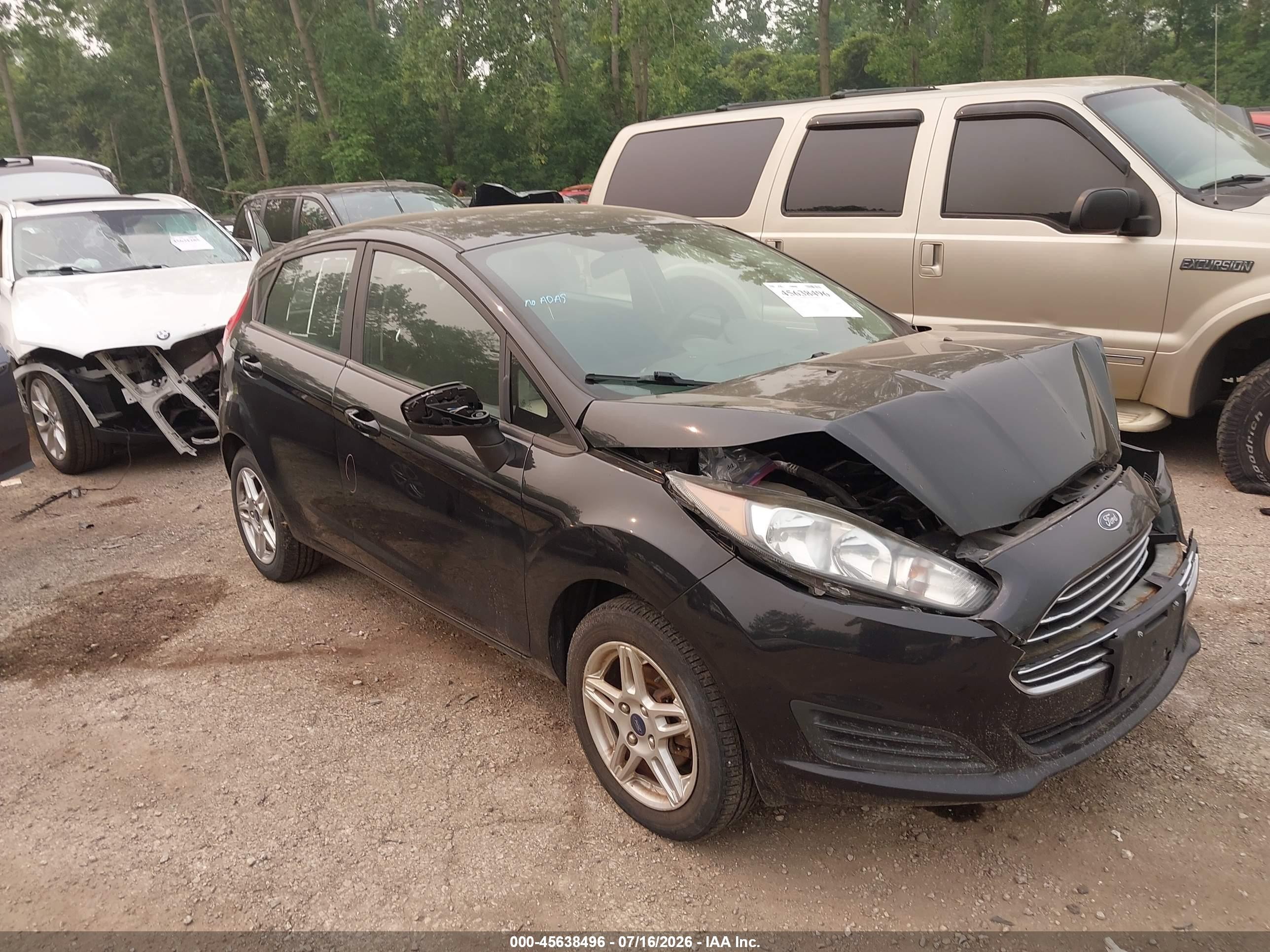 2018 Ford Fiesta SE, VIN 3FADP4EJ7JM109341 — Front end