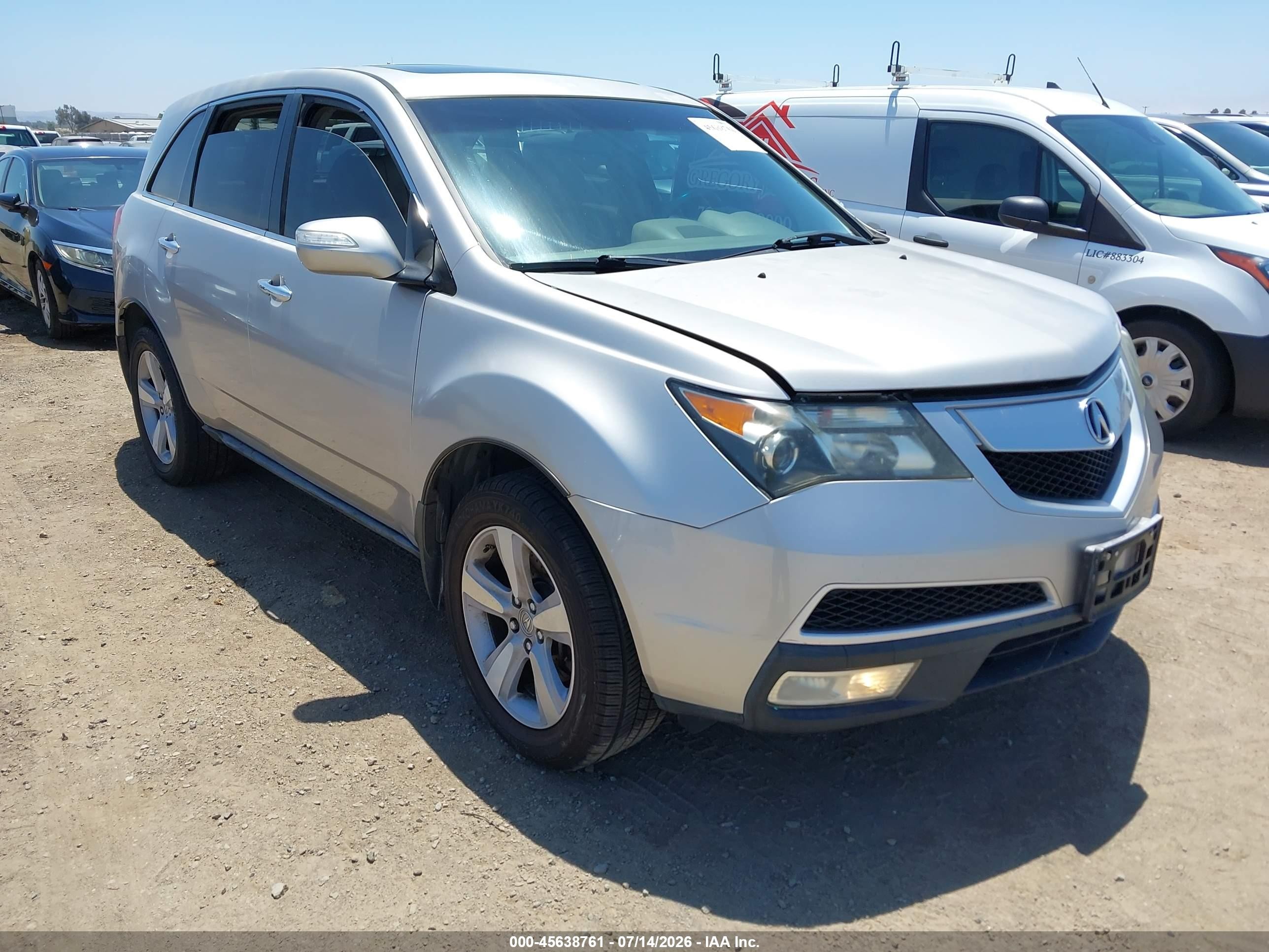 2012 Acura MDX Technology, VIN 2HNYD2H35CH544859 — Normal wear