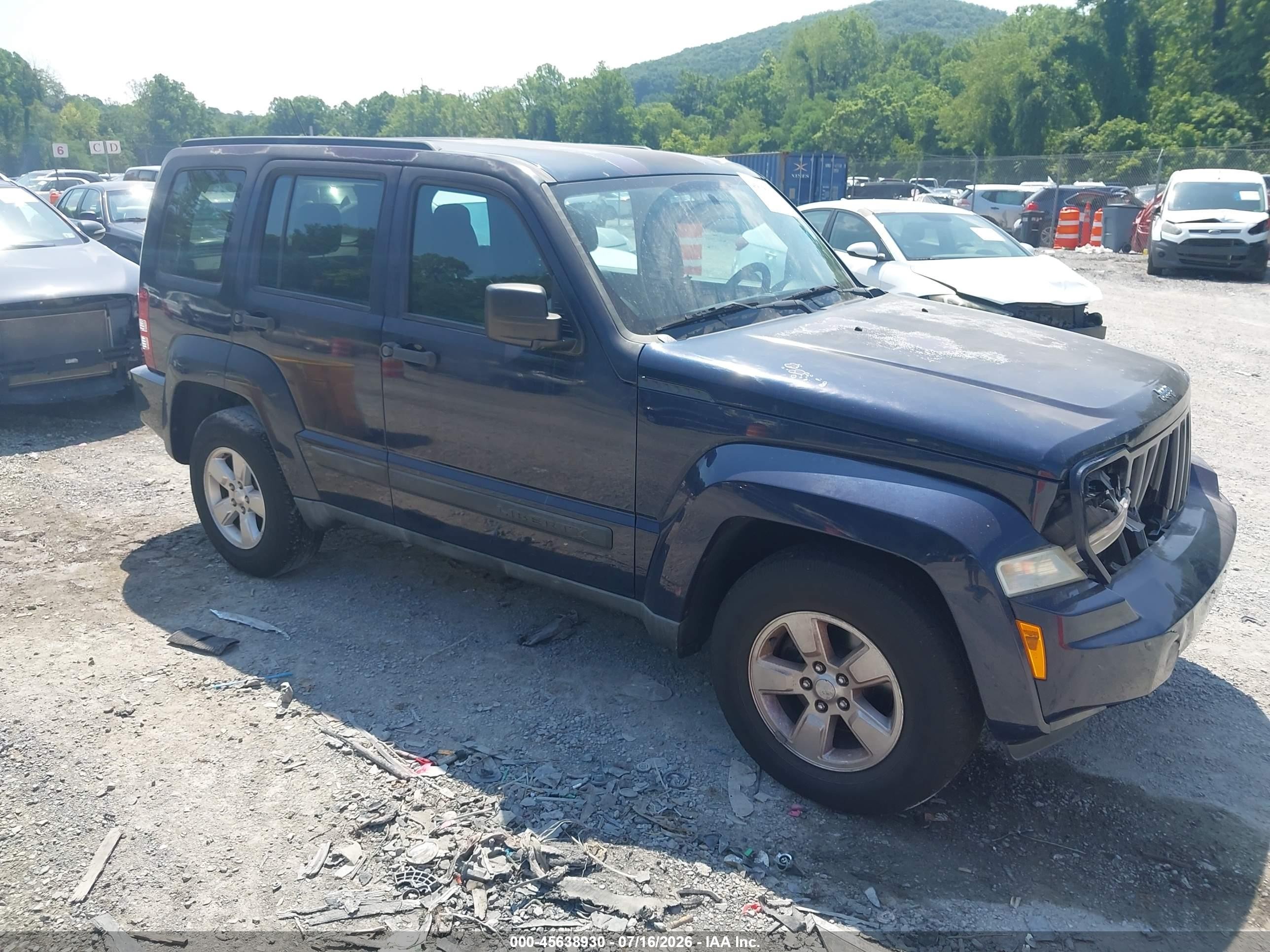 2012 Jeep Liberty Sport, VIN 1C4PJMAK0CW129070 — Перед