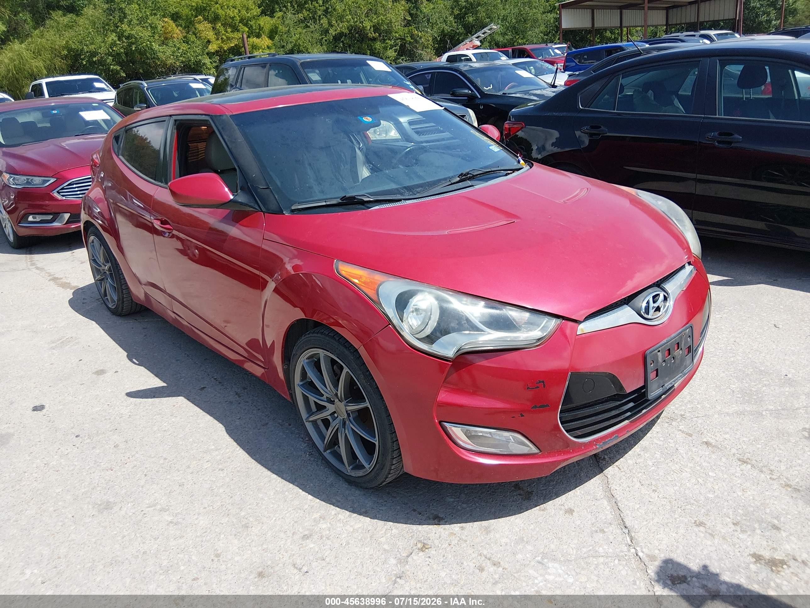 2012 Hyundai Veloster w/Black Int, VIN KMHTC6AD2CU074425 — Normal wear