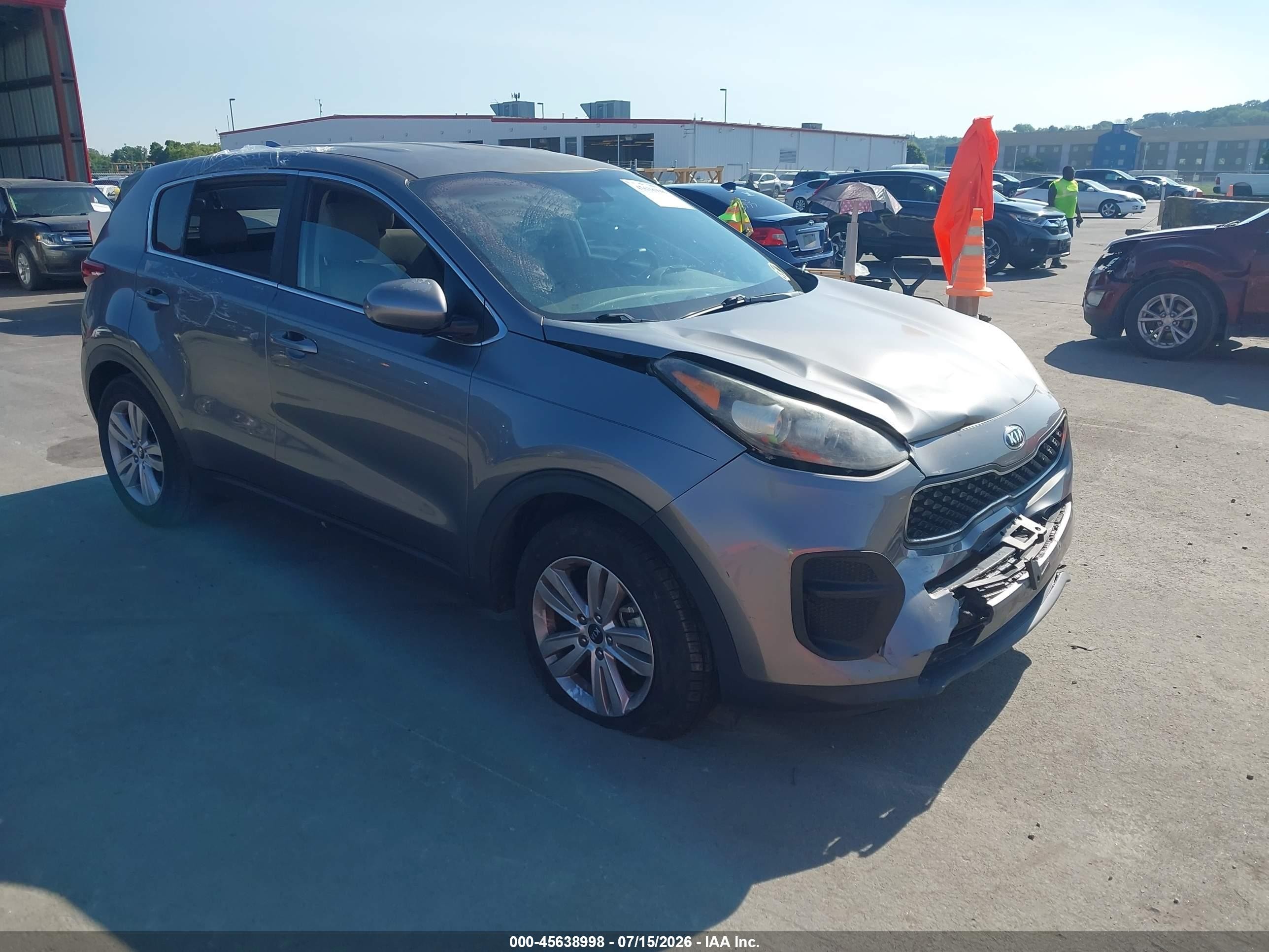 2019 Kia Sportage LX, VIN KNDPM3AC0K7518522 — Front end