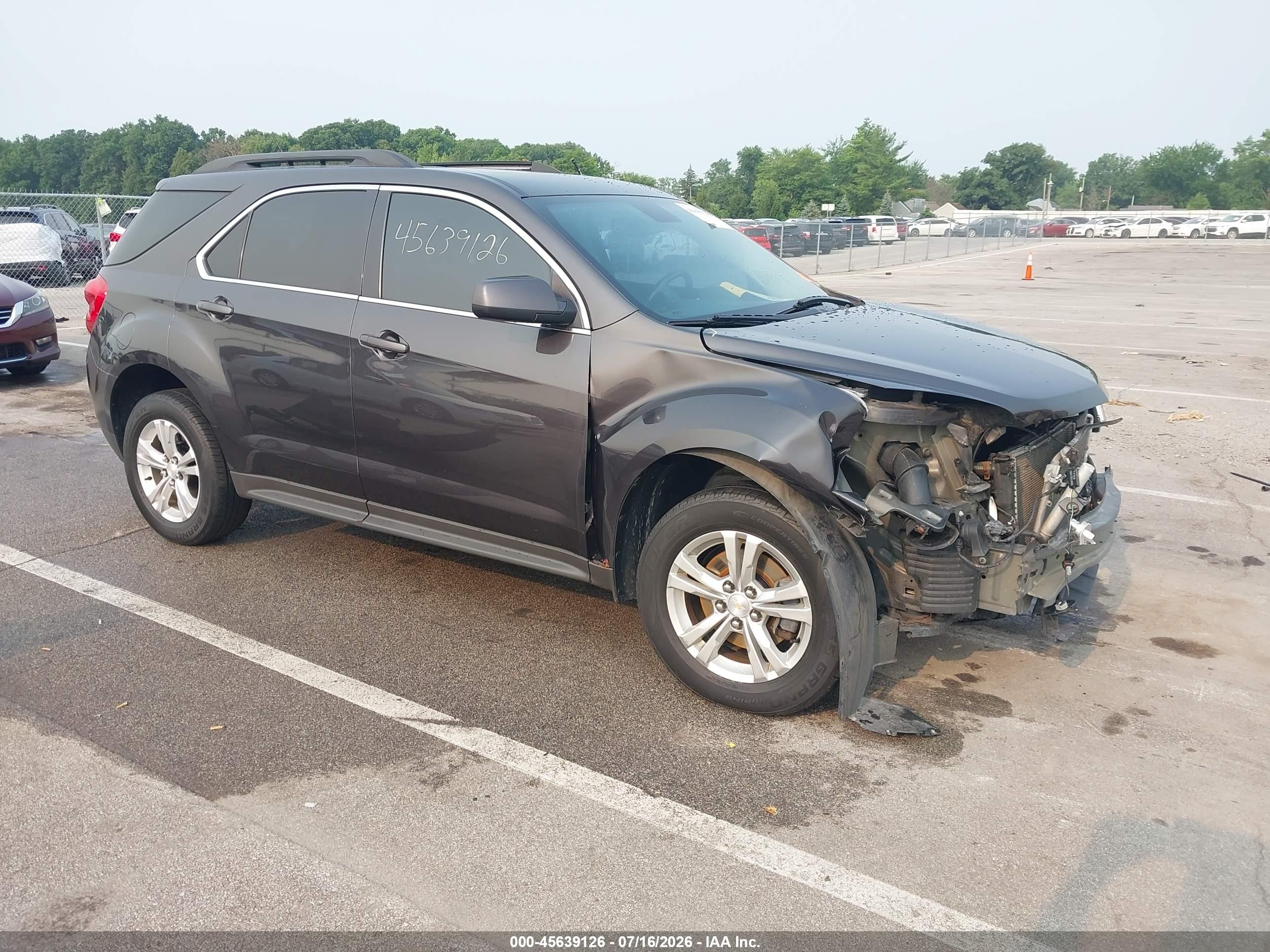 2015 Chevrolet Equinox LT, VIN 1GNALBEK9FZ108579 — Front end