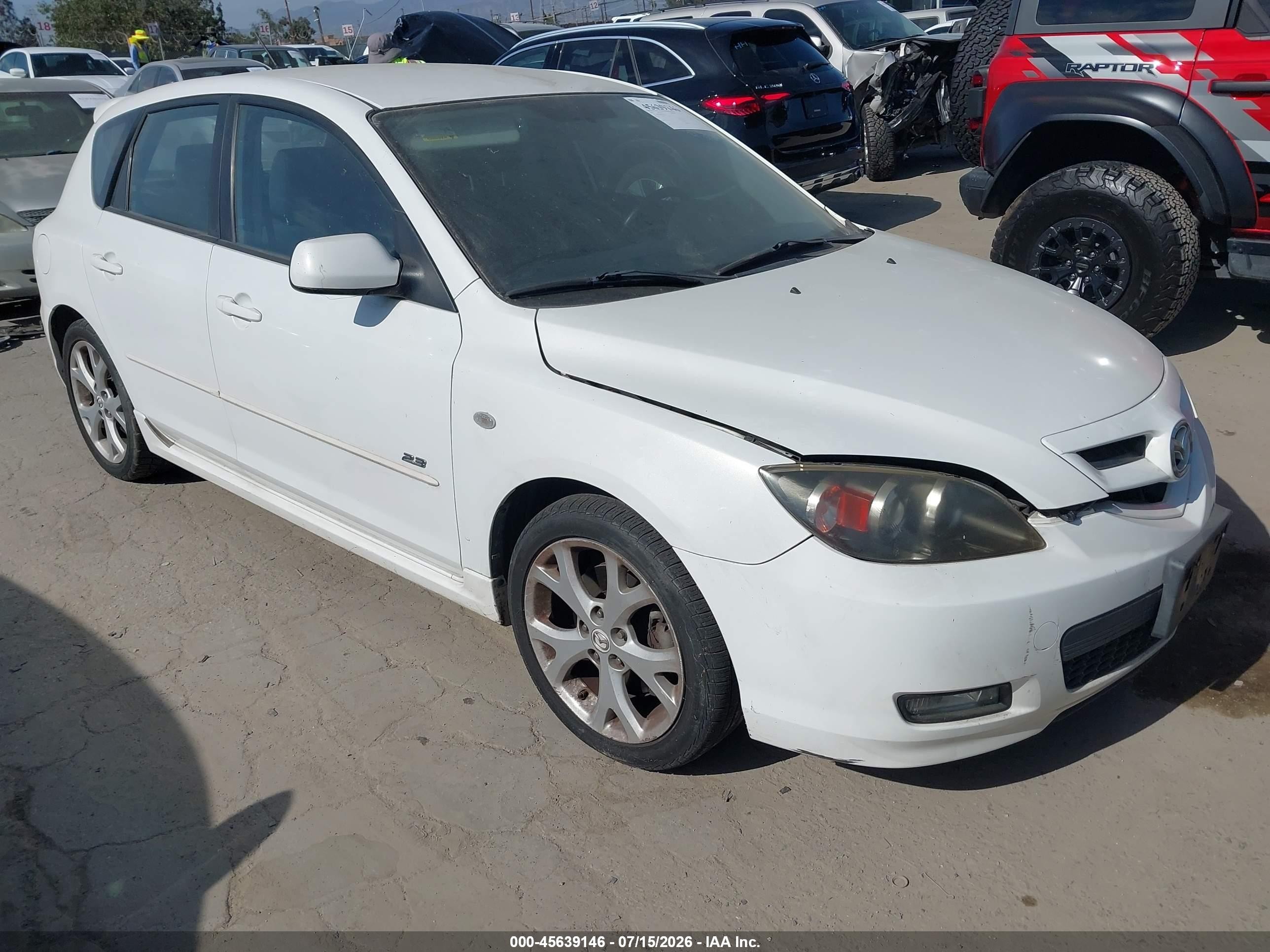 2008 Mazda 3 S GT, VIN JM1BK344981163656 — Not stated