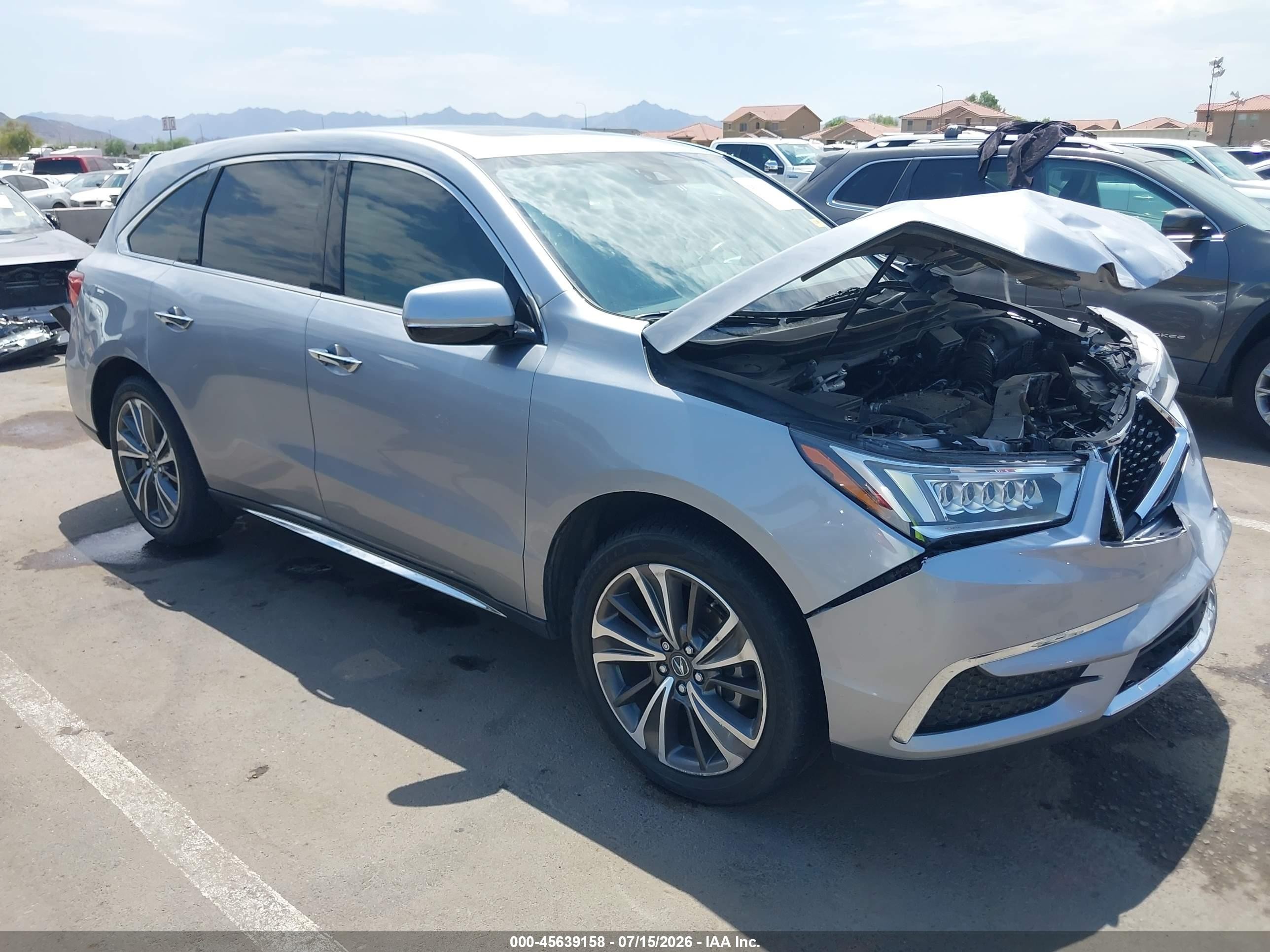 2020 Acura MDX Technology, VIN 5J8YD3H55LL006695 — Front end