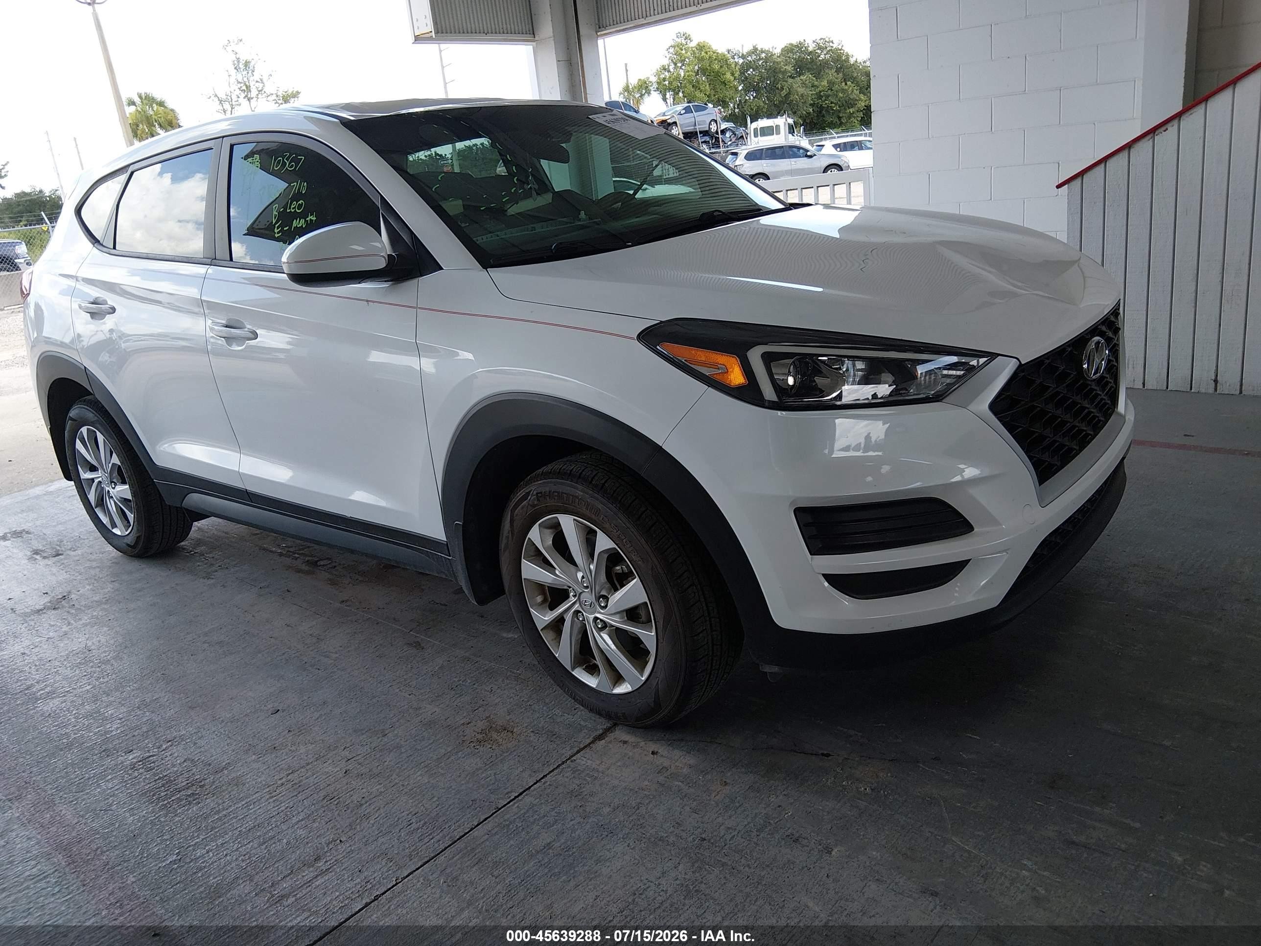 2021 Hyundai Tucson SE, VIN KM8J23A41MU312775 — Крыша