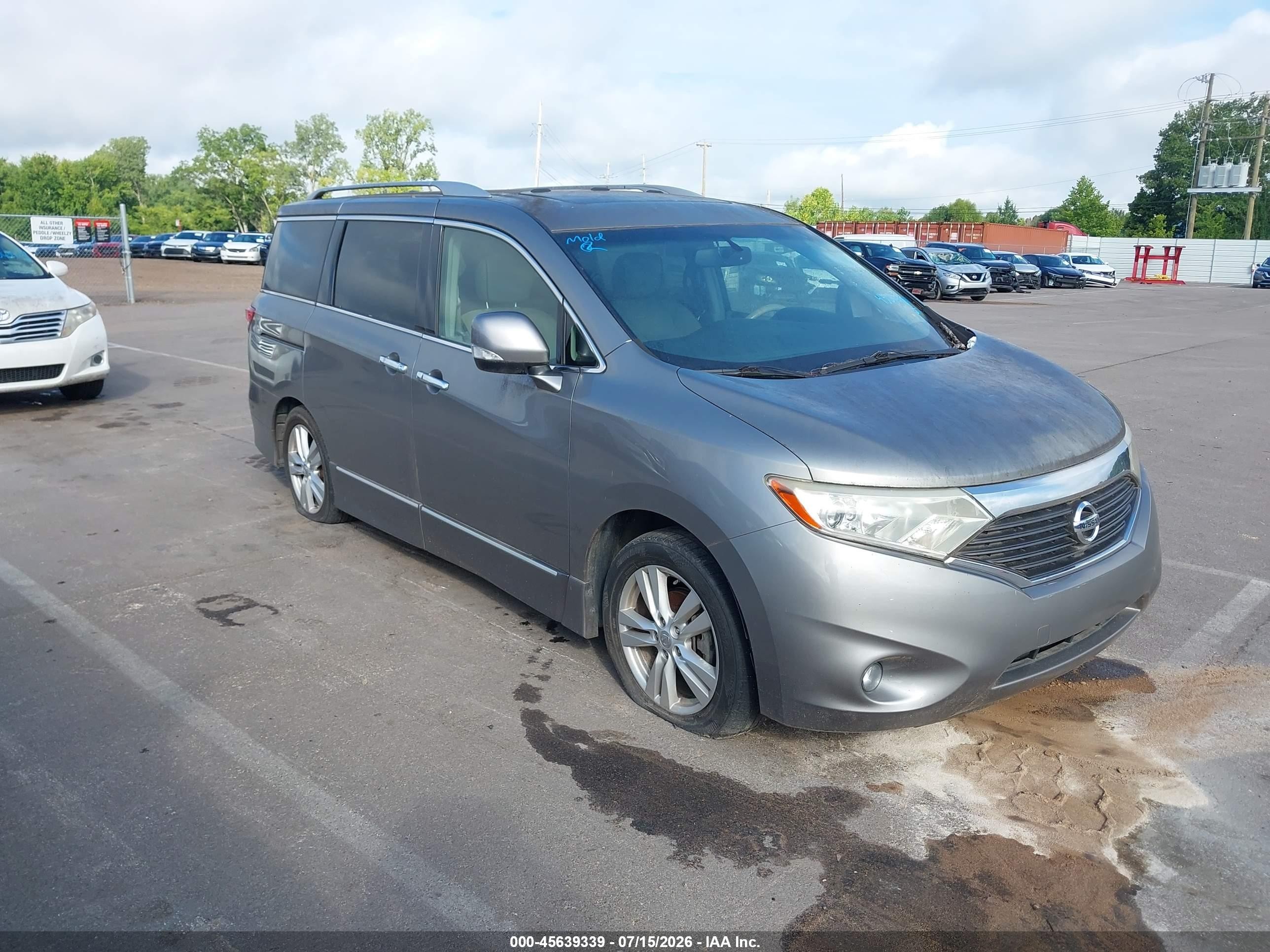 2012 Nissan Quest S, VIN JN8AE2KP8C9039287 — Normal wear