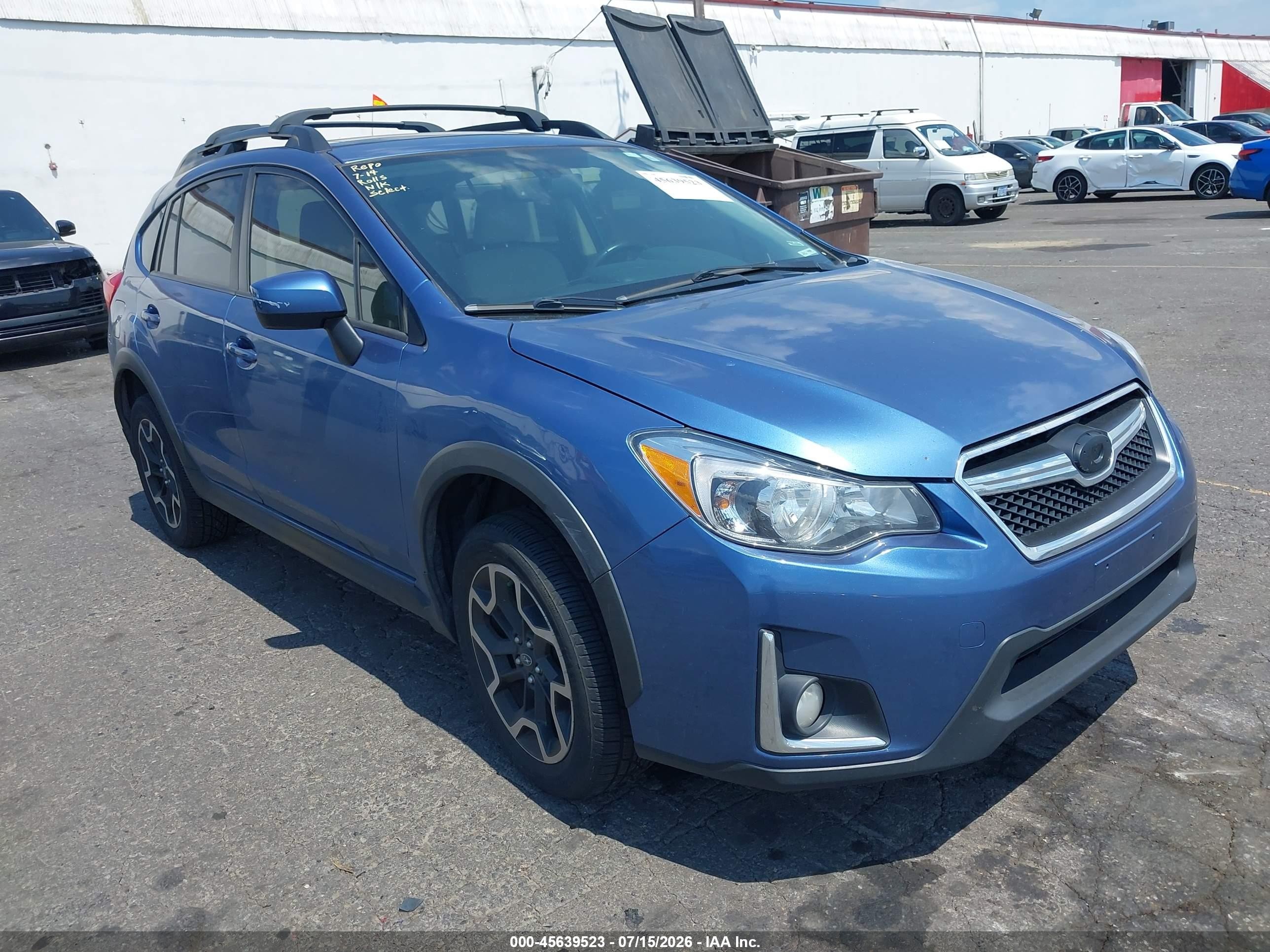 2017 Subaru Crosstrek Premium, VIN JF2GPABC1H8213626 — Repossession