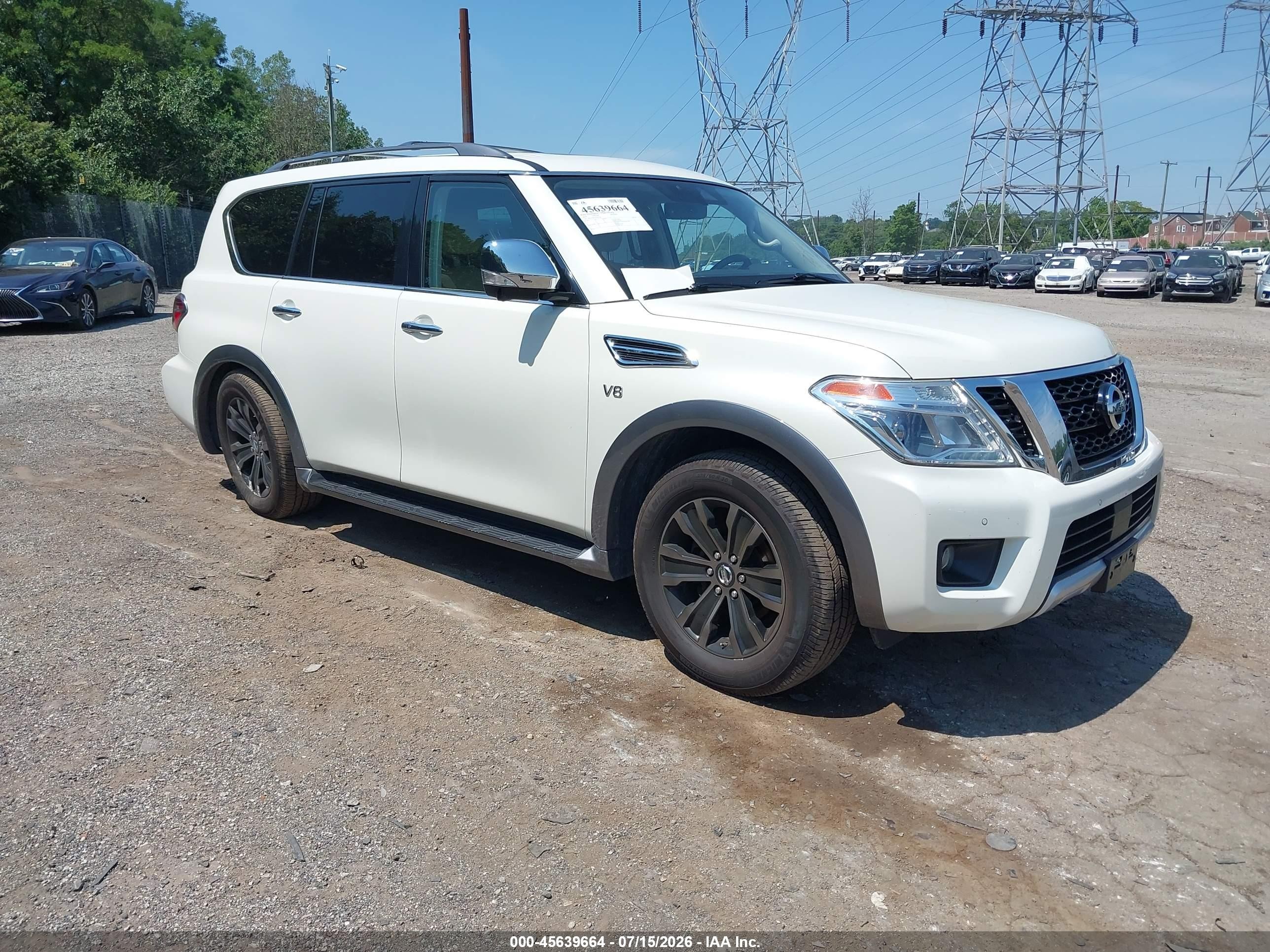 2018 Nissan Armada Platinum, VIN JN8AY2NE9JX700318 — Side