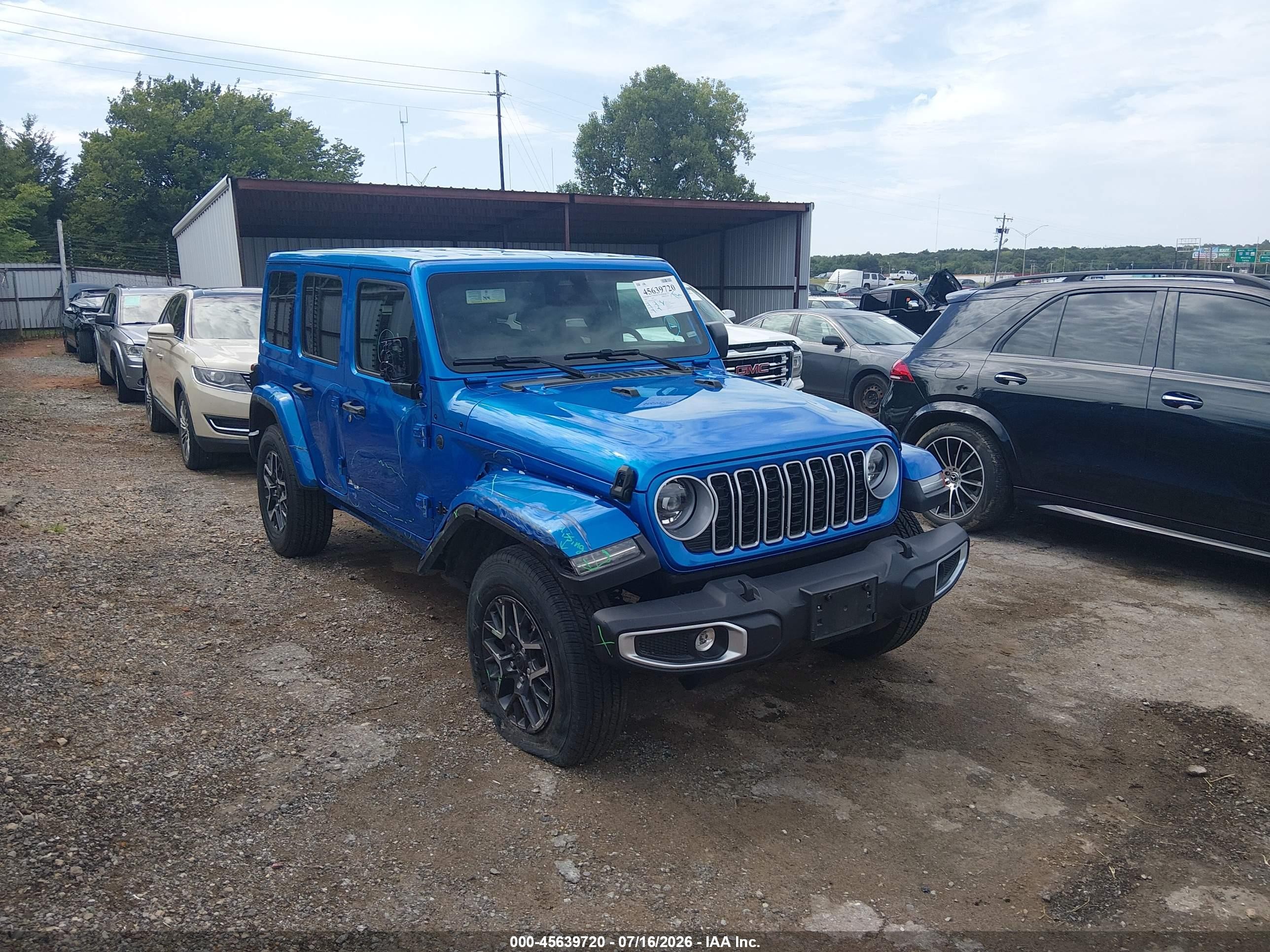 2026 Jeep Wrangler Sahara, VIN 1C4PJXEN8TW266201 — Front end