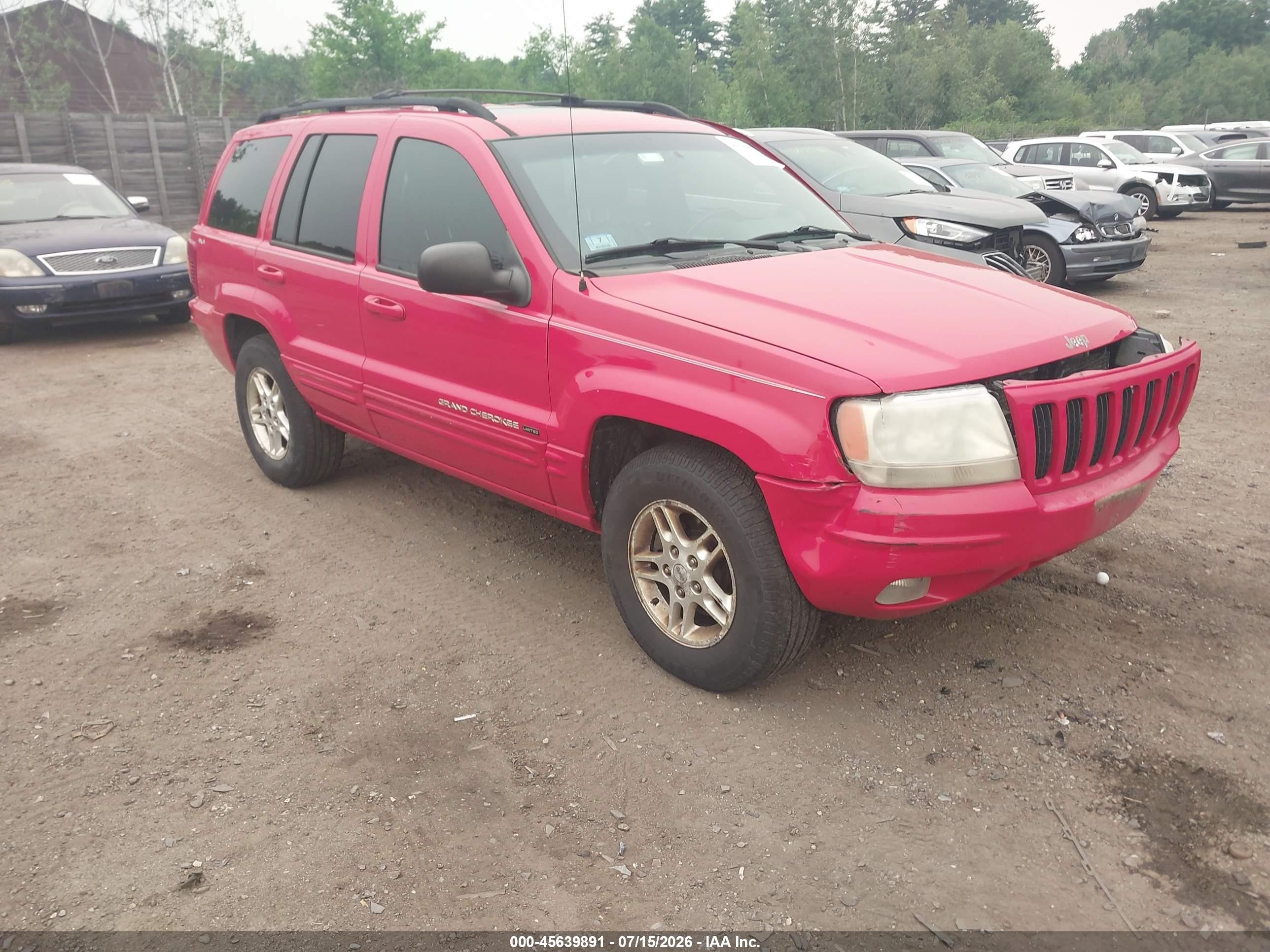 2000 Jeep Grand Cherokee Limited, VIN 1J4GW58N0YC255505 — Front end