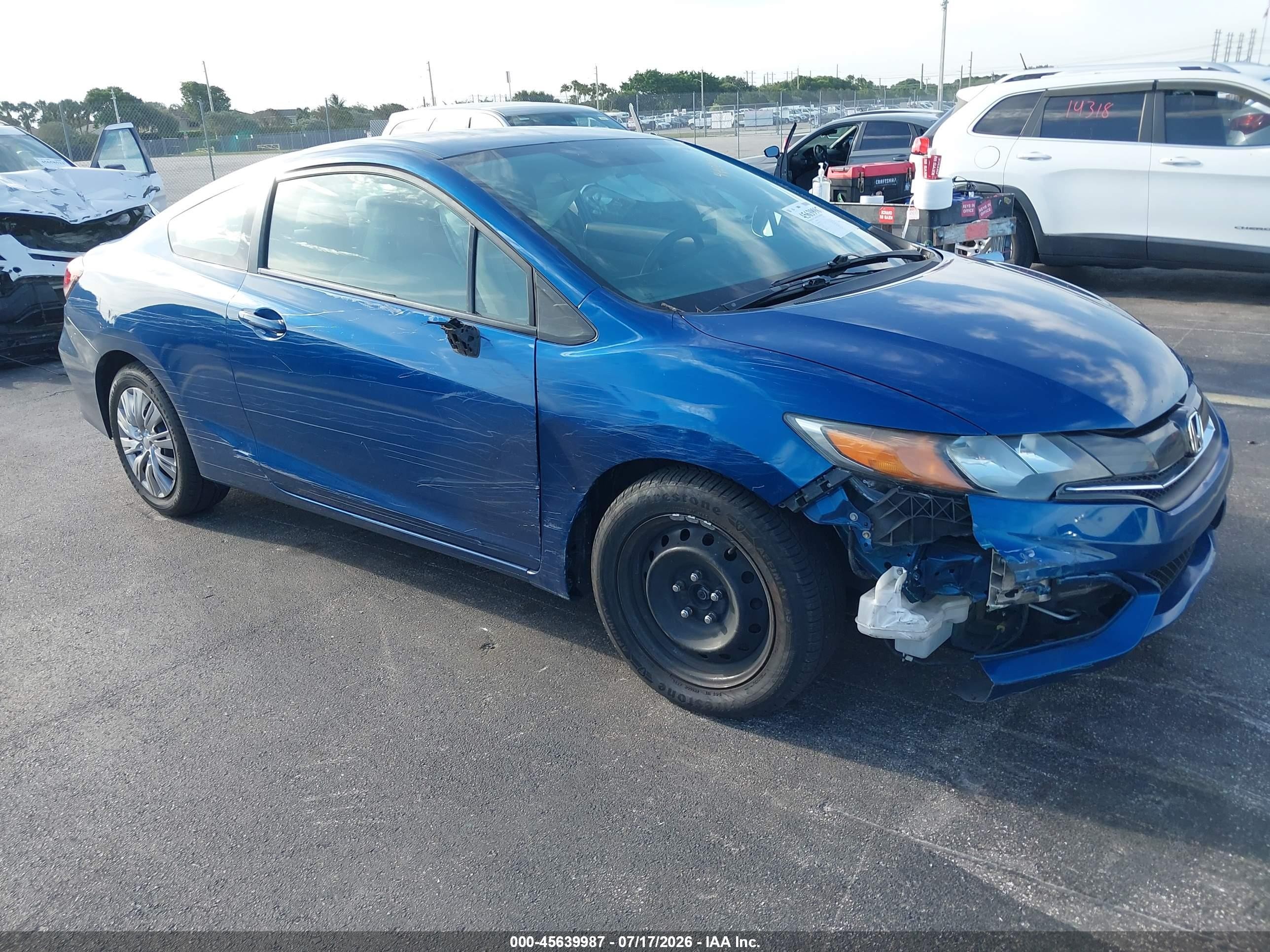 2015 Honda Civic LX, VIN 2HGFG3B58FH524356 — Side