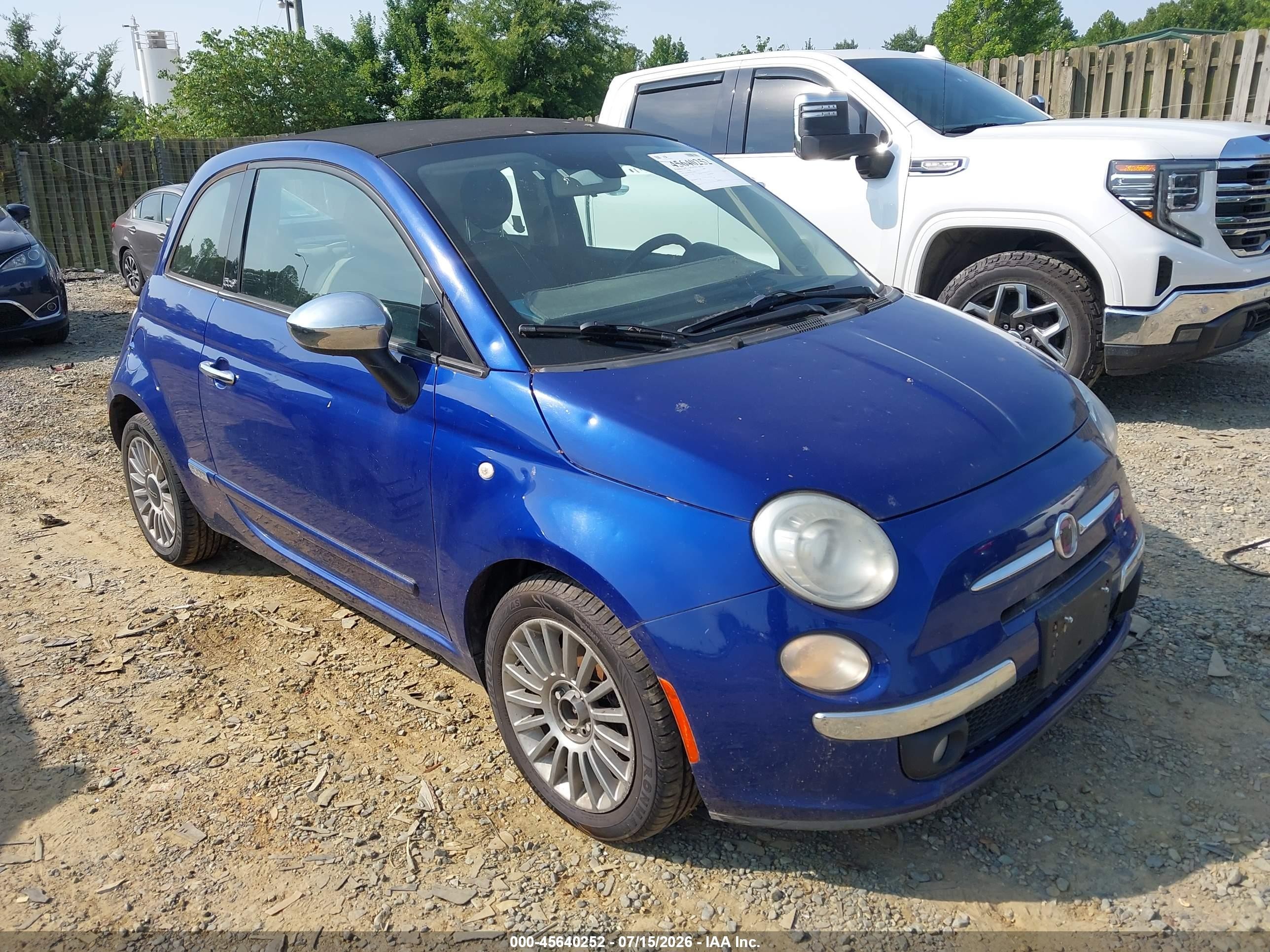 2012 FIAT 500 Lounge, VIN 3C3CFFERXCT118820 — Normal wear