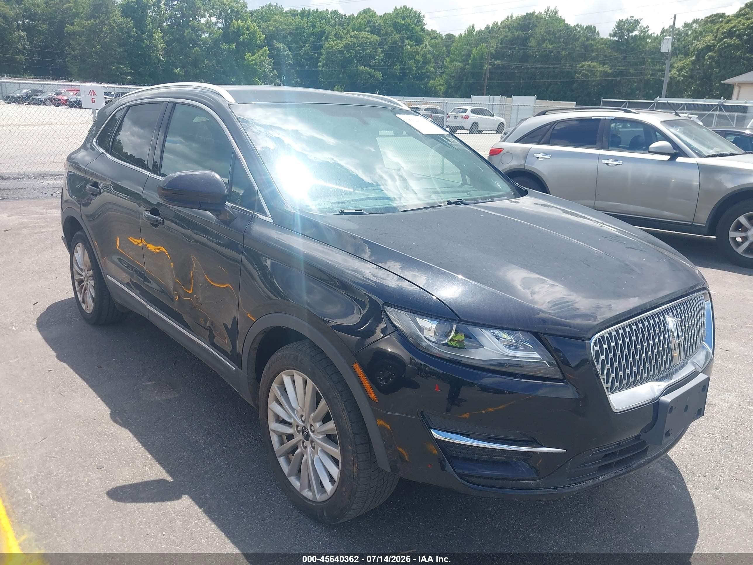 2019 Lincoln MKC Standard, VIN 5LMCJ1D98KUL07008 — Repossession
