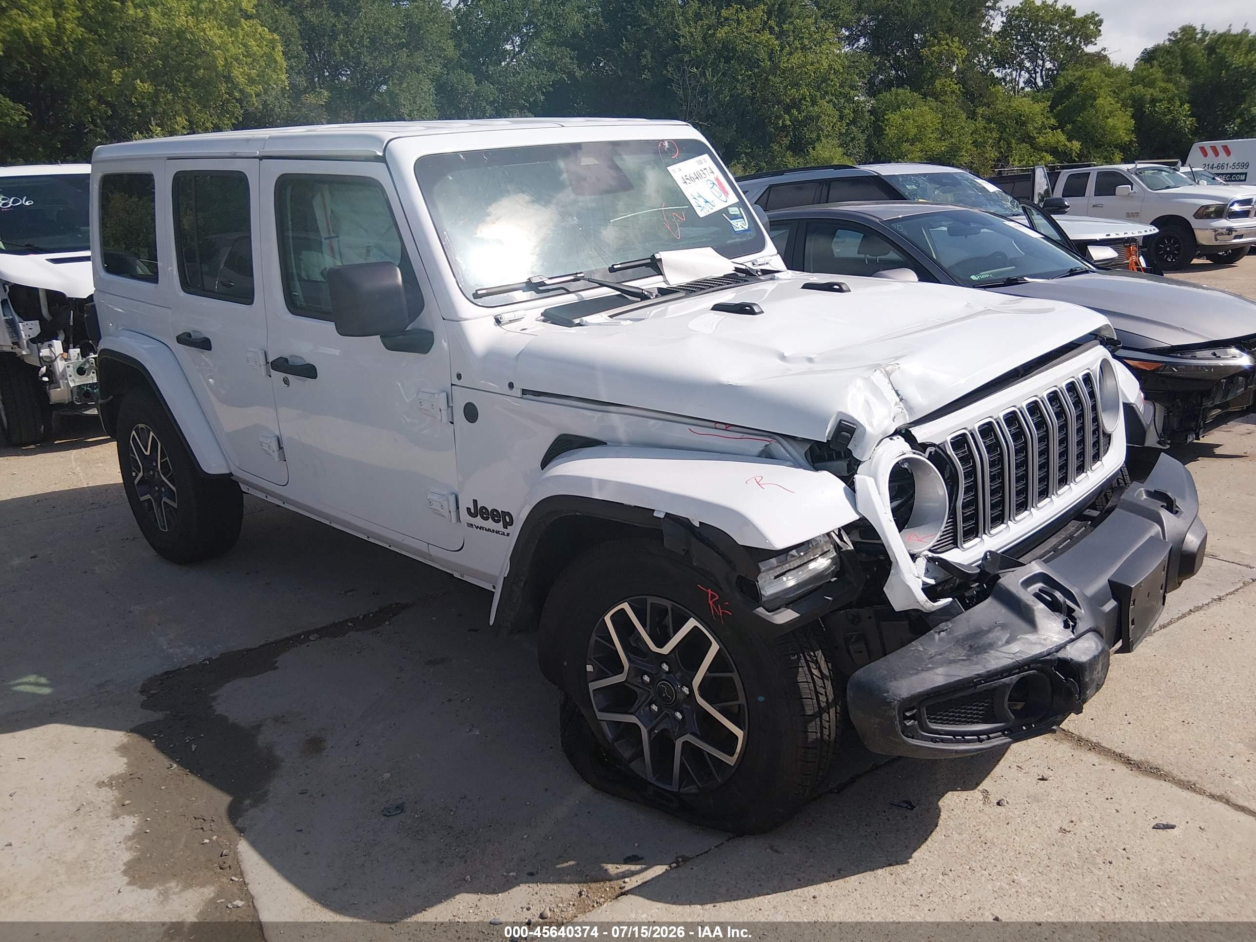 2026 Jeep Wrangler Sahara, VIN 1C4PJXEN7TW284611 — Front end
