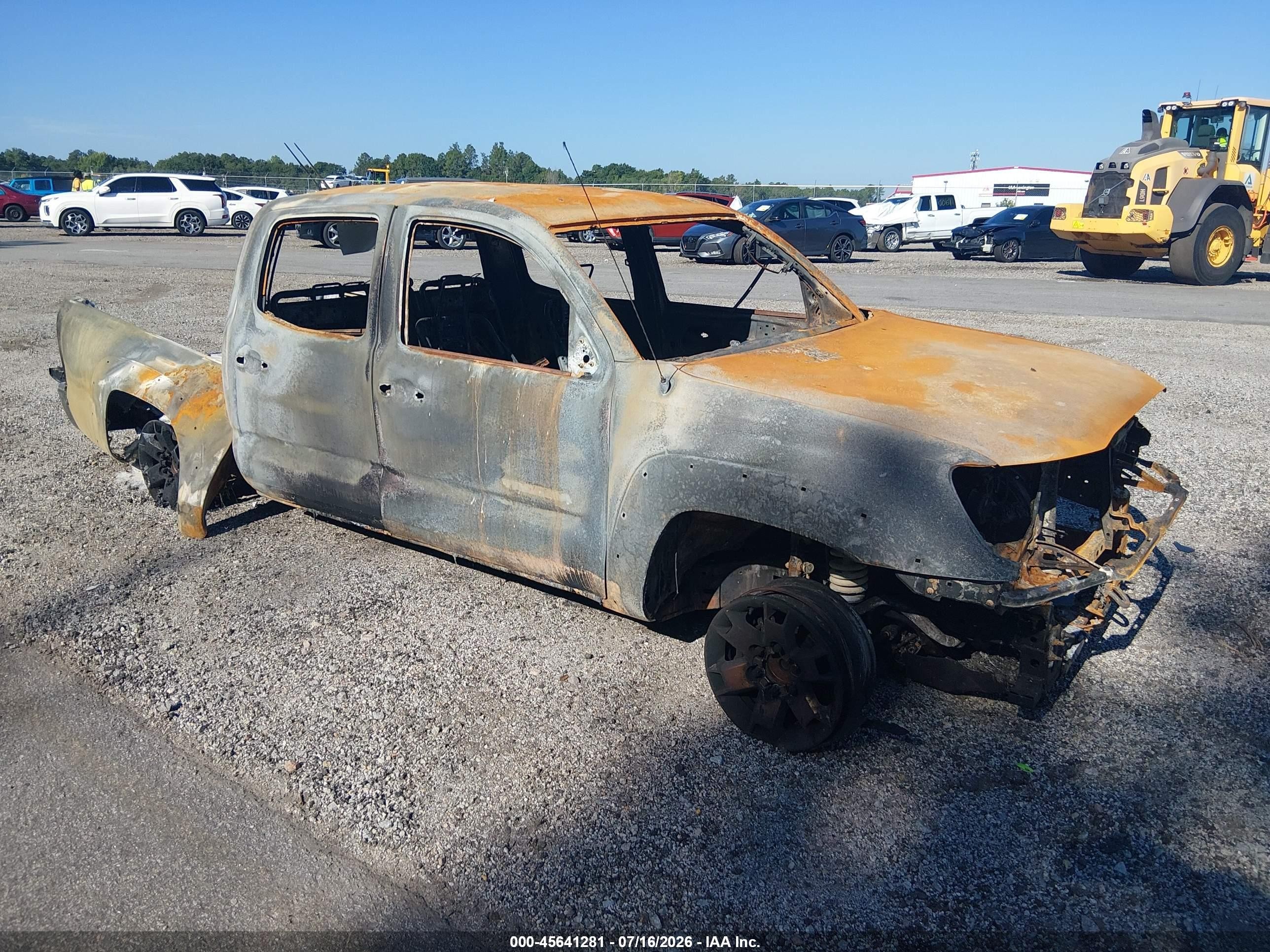 2011 Toyota Tacoma PreRunner, VIN 3TMJU4GN2BM121193 — Burn
