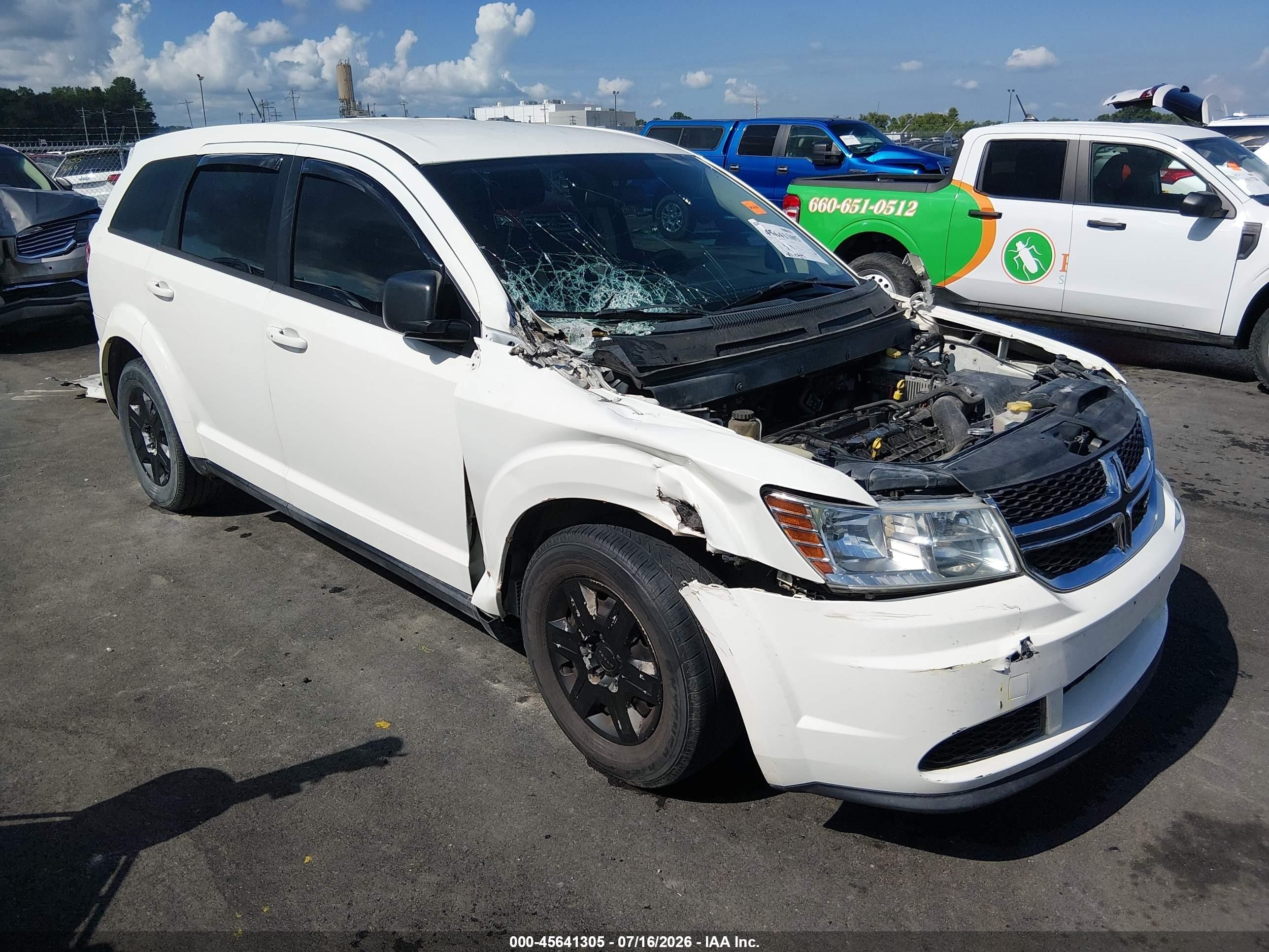 2012 Dodge Journey SE, VIN 3C4PDCAB4CT276130 — Front end