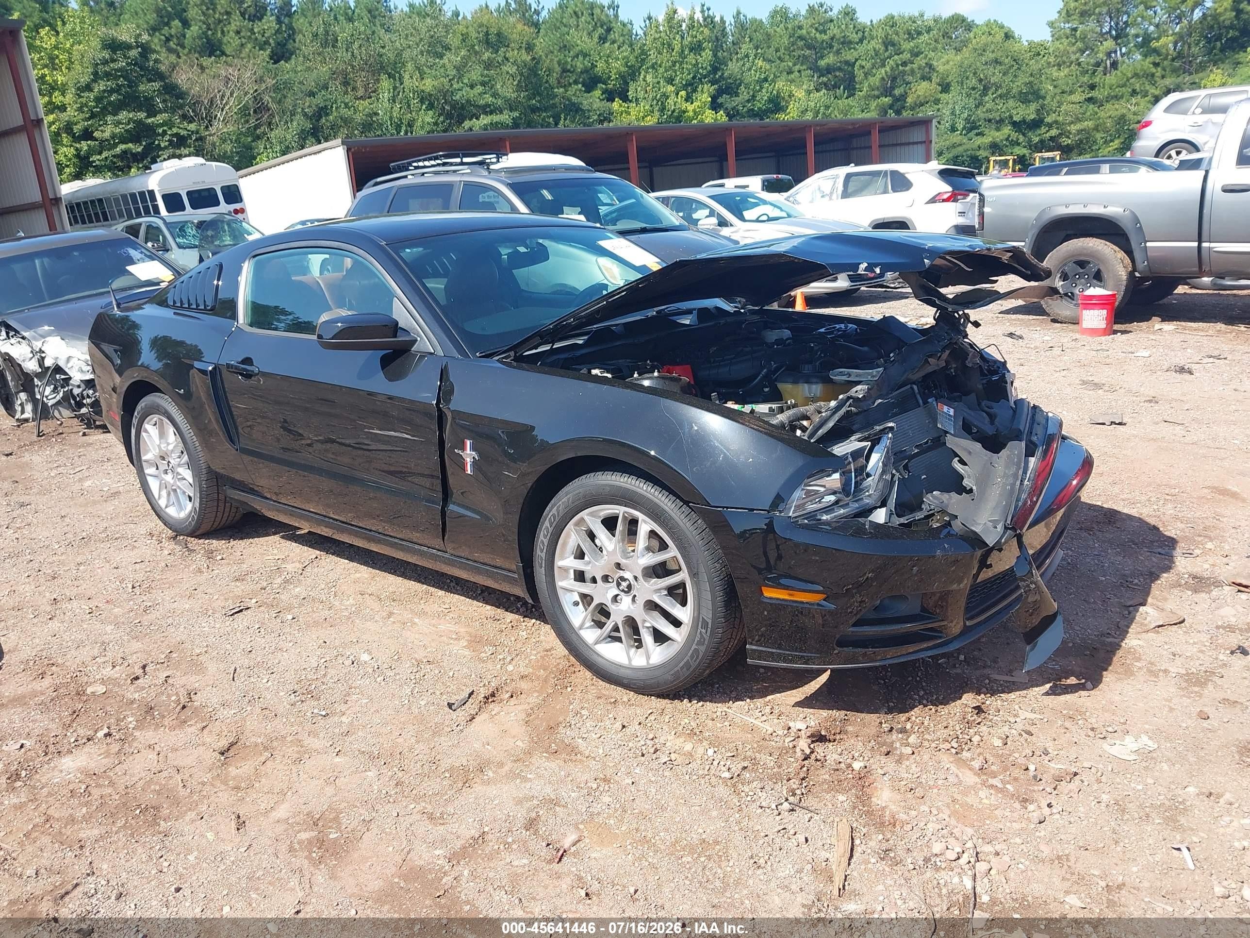 2013 Ford Mustang Premium, VIN 1ZVBP8AM1D5250552 — Front end