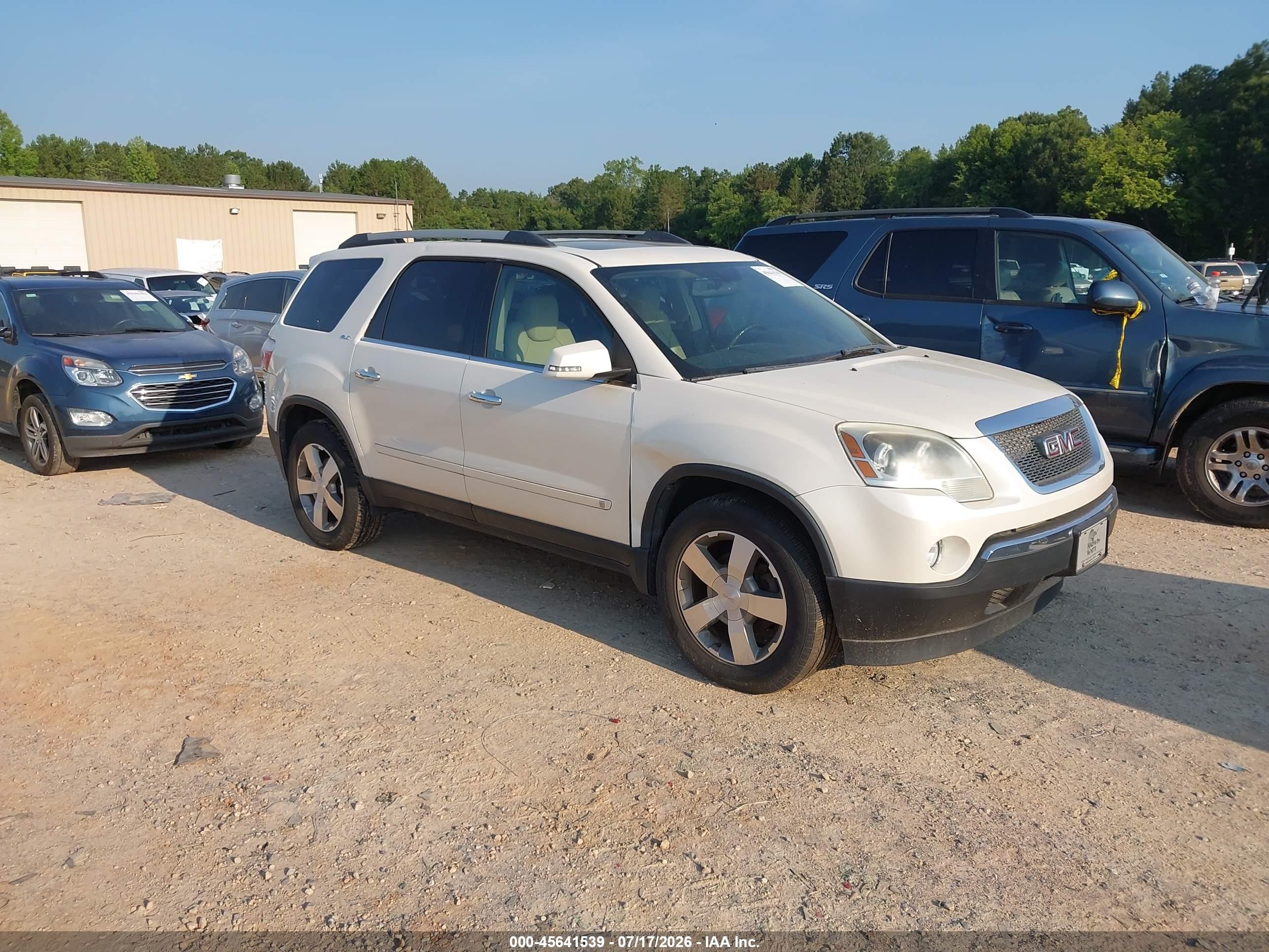 2010 GMC Acadia SLT1, VIN 1GKLRMED1AJ144601 — Repossession