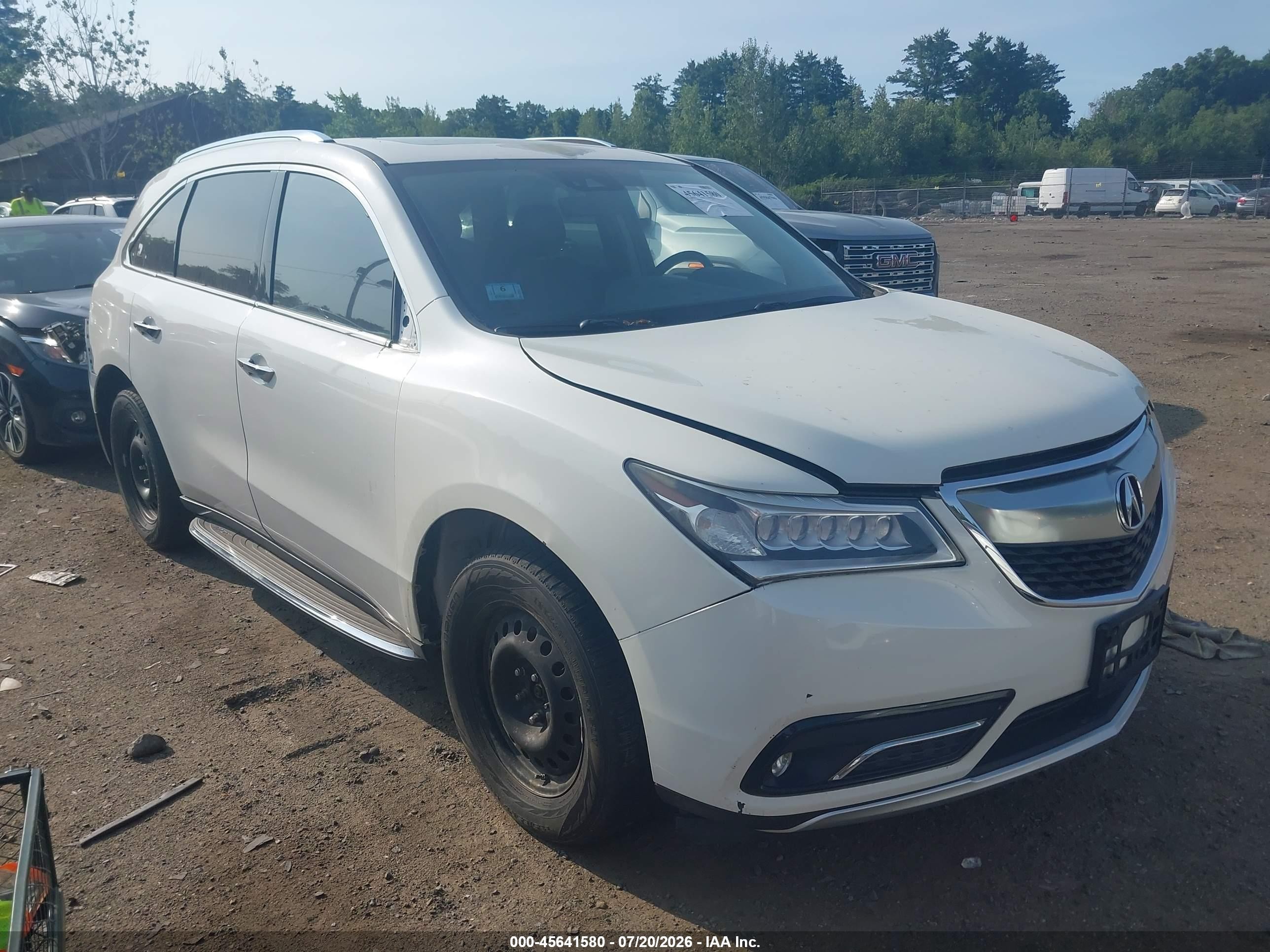 2016 Acura MDX Technology, VIN 5FRYD4H68GB033474 — Rear end