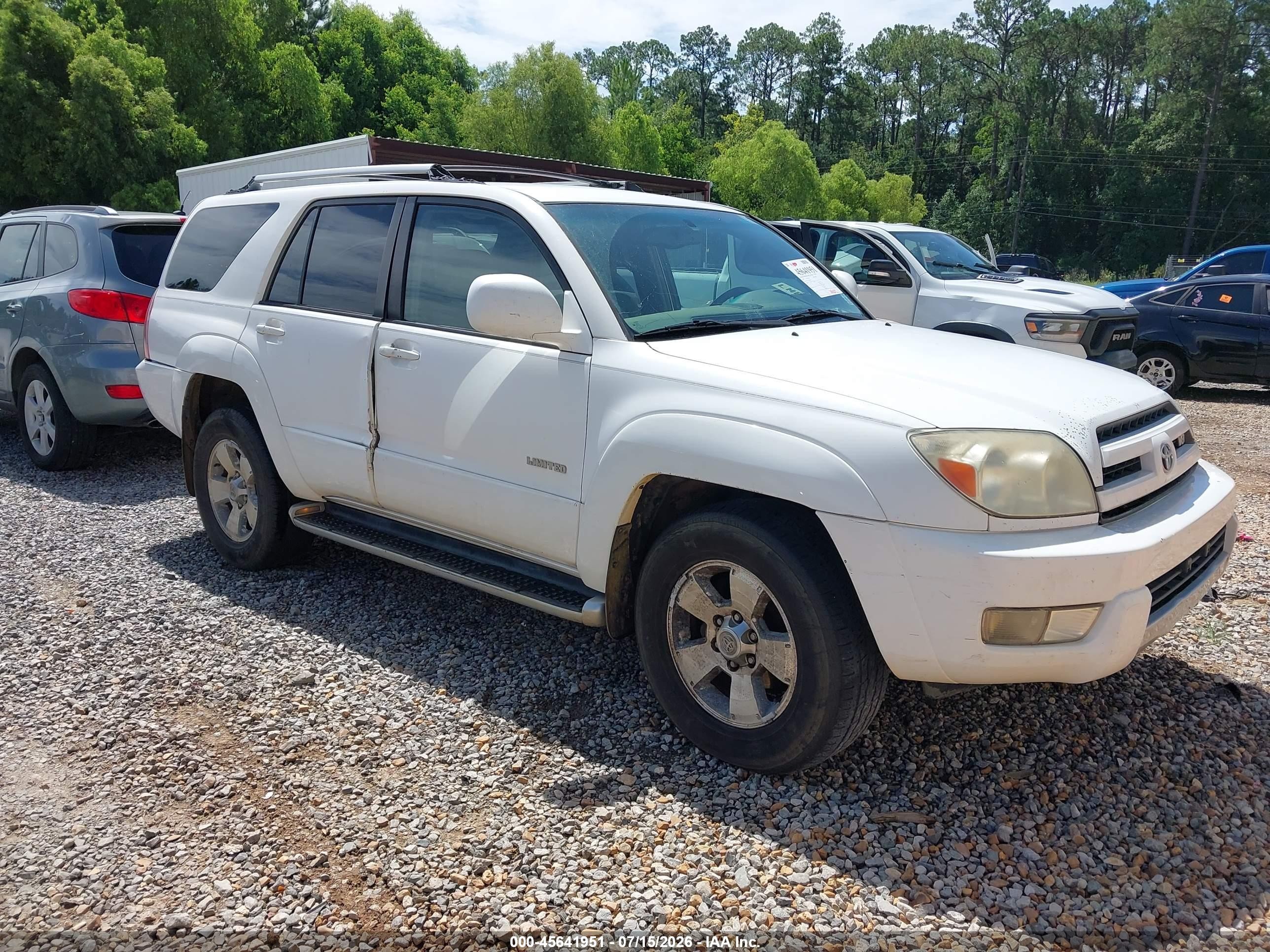 2003 Toyota 4Runner Limited, VIN JTEZT17R730012879 — Normal wear