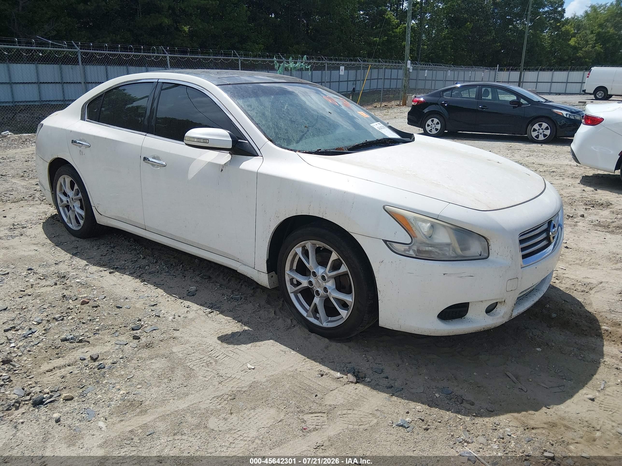 2012 Nissan Maxima S, VIN 1N4AA5AP9CC822847 — Зад