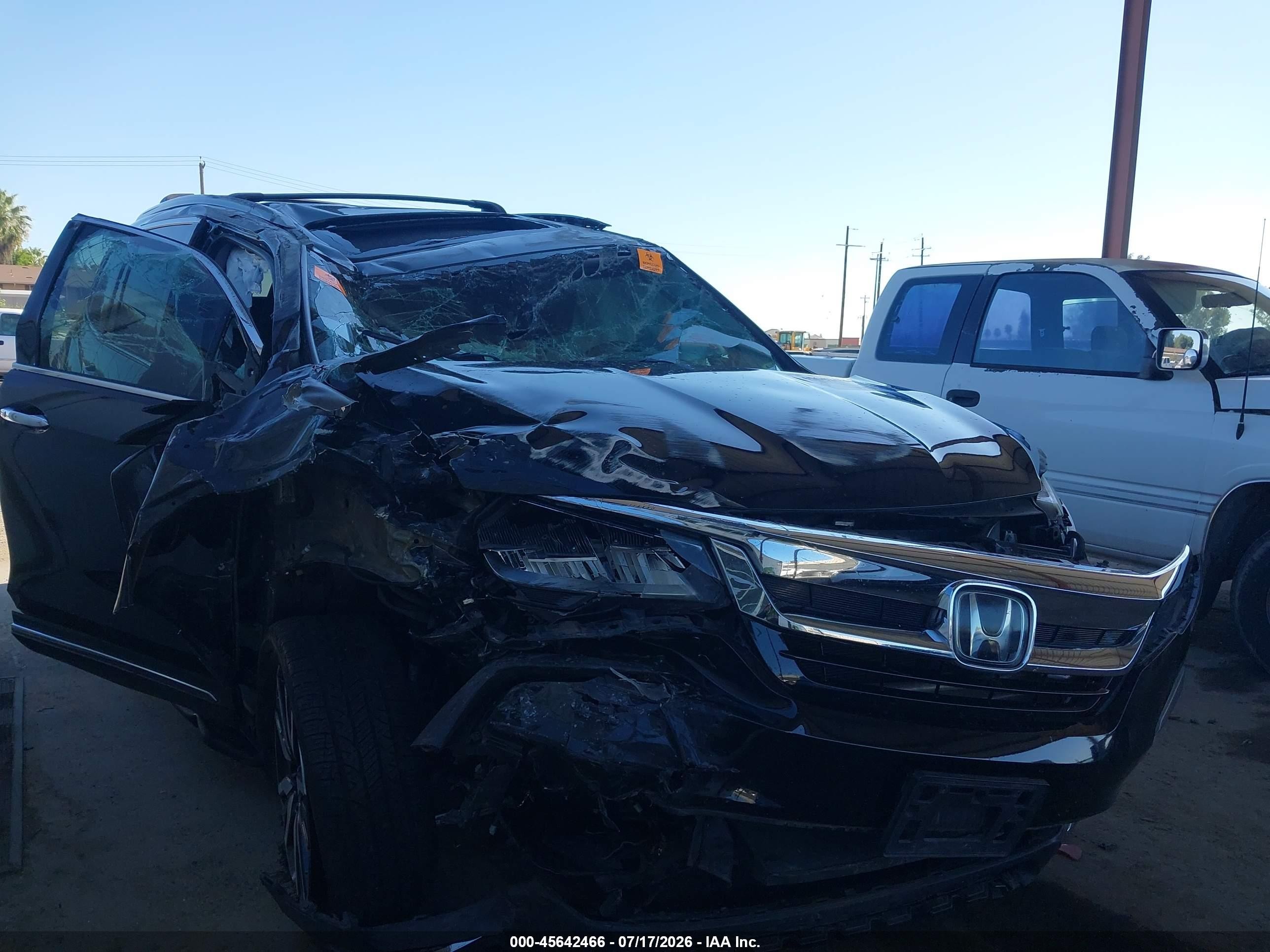 2019 Honda Pilot Elite, VIN 5FNYF6H04KB053104 — Biohazard / chemical