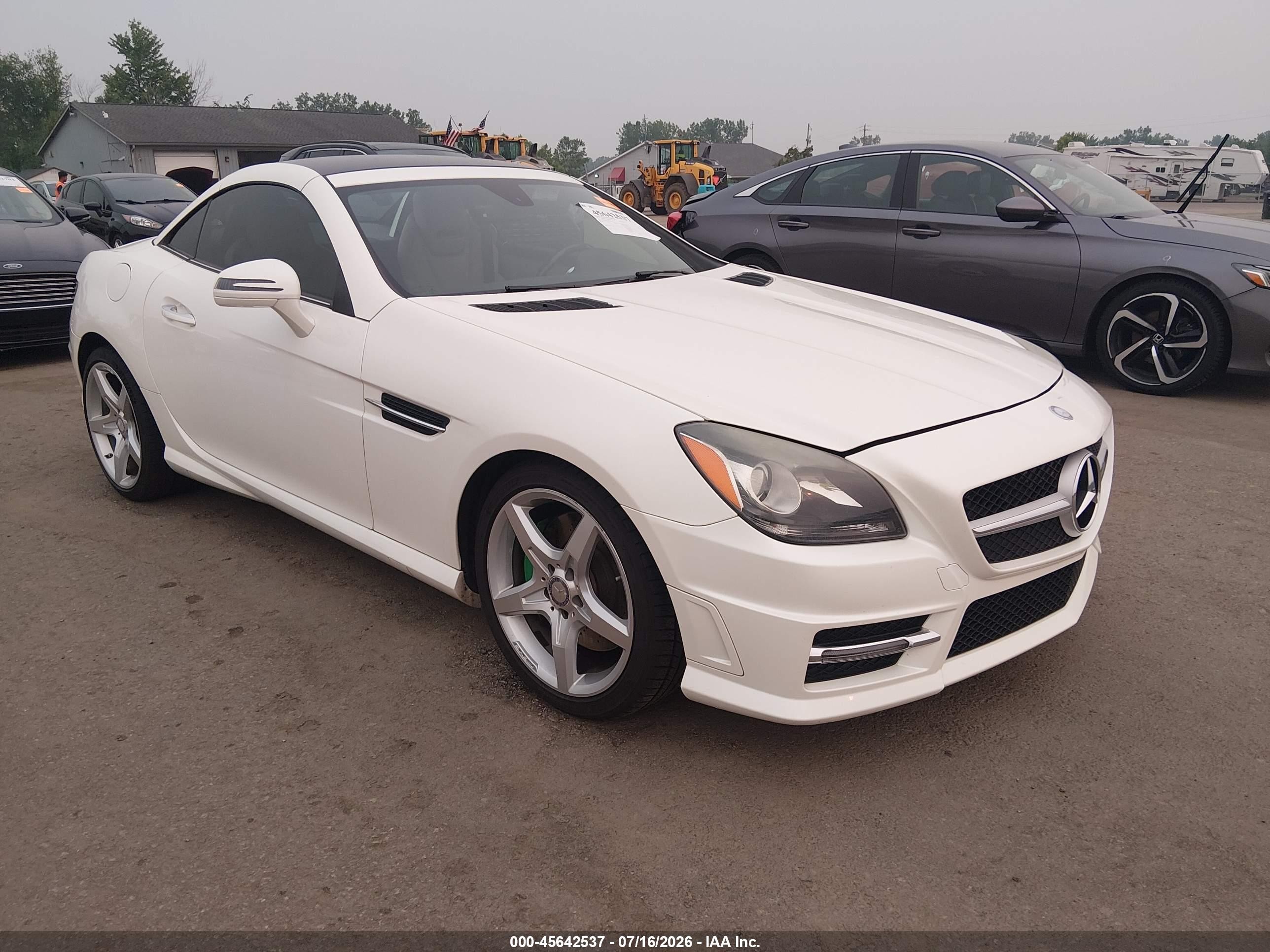 2014 Mercedes-Benz SLK 250, VIN WDDPK4HA1EF089634 — Hail