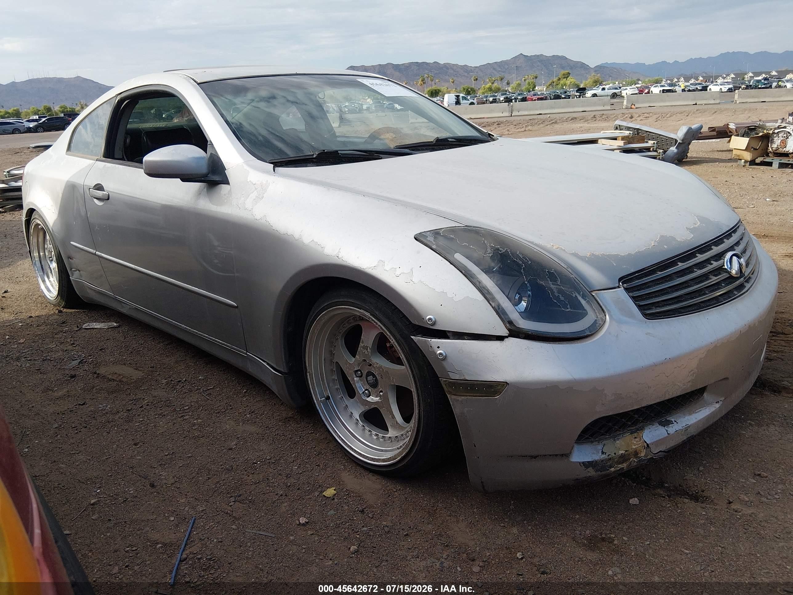 2003 Infiniti G35 w/Leather, VIN JNKCV54E63M225293 — Normal wear