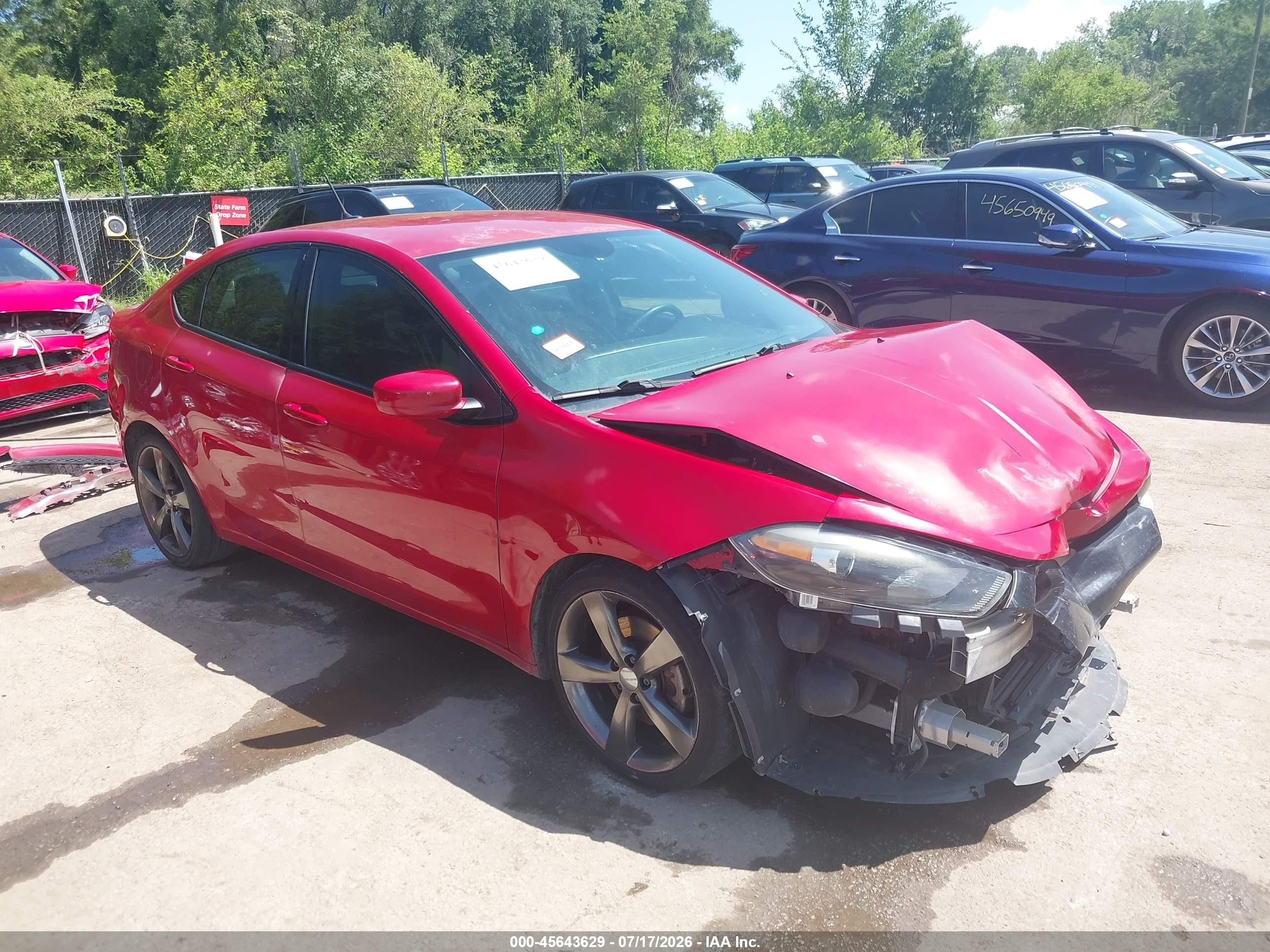 2013 Dodge Dart SXT, VIN 1C3CDFBA0DD305267 — Front end