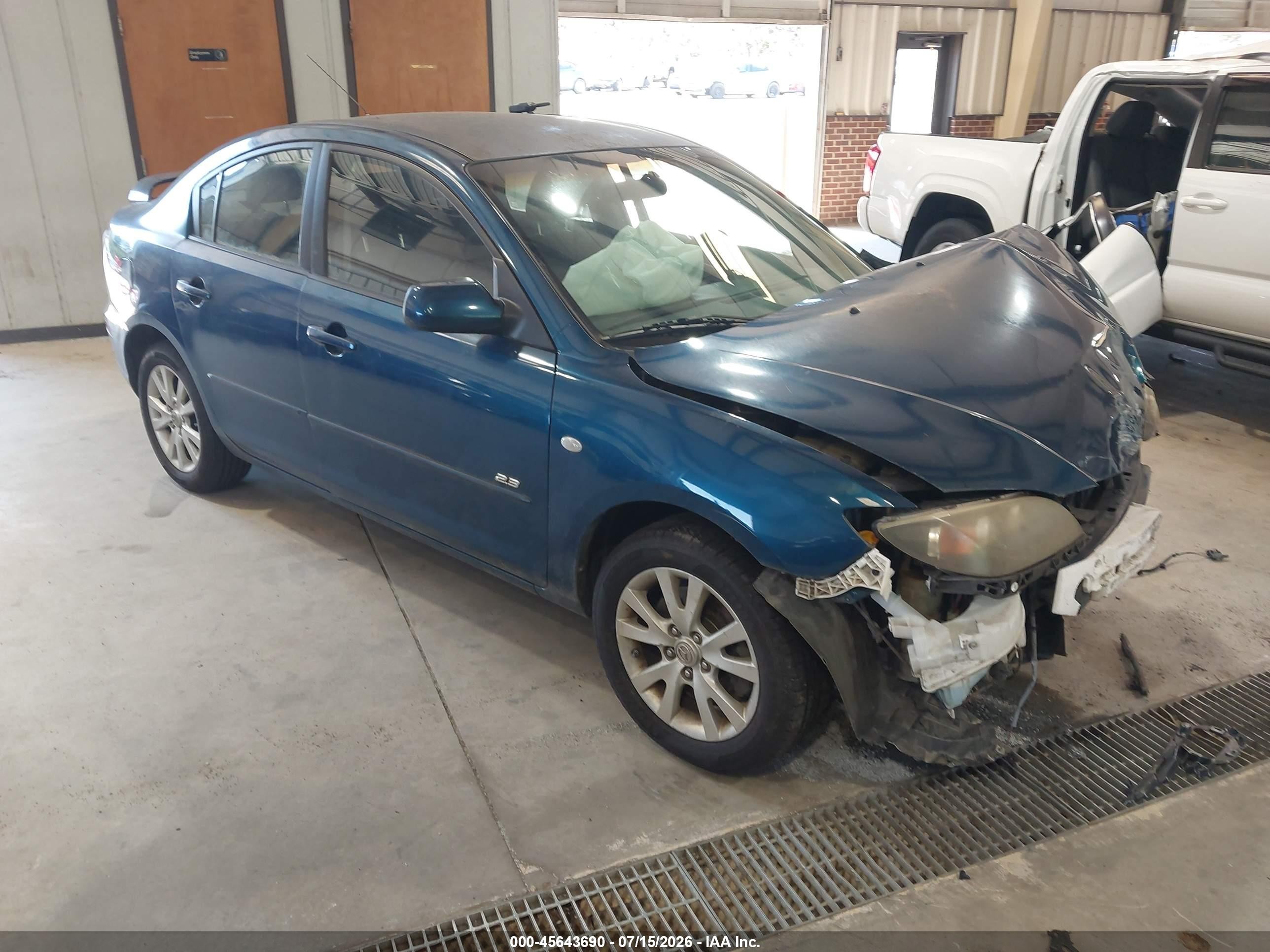 2007 Mazda 3 S Sport, VIN JM1BK323771710593 — Front end
