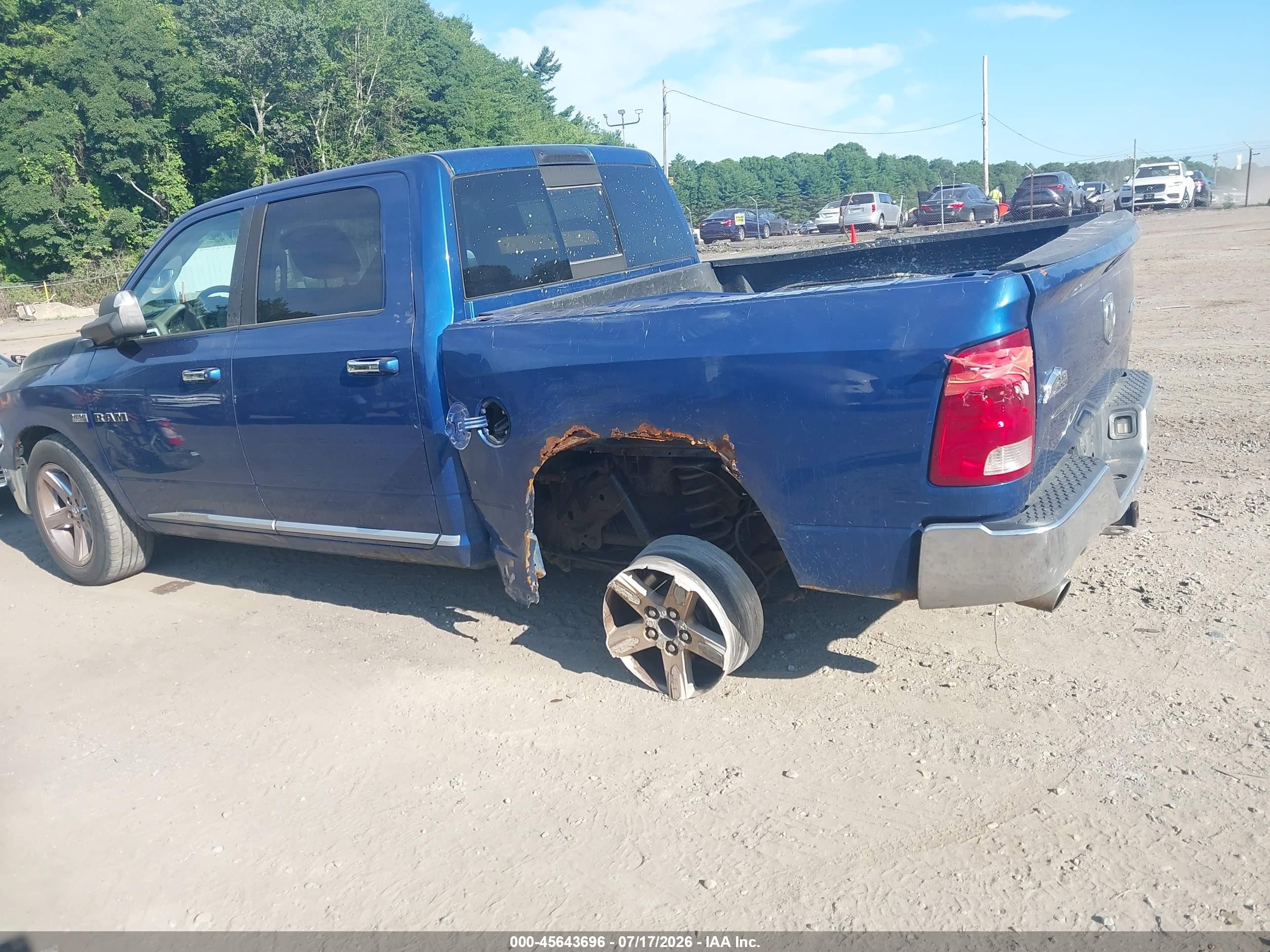2010 Dodge 1500 Laramie, VIN 1D7RV1CT7AS202172 — Undercarriage
