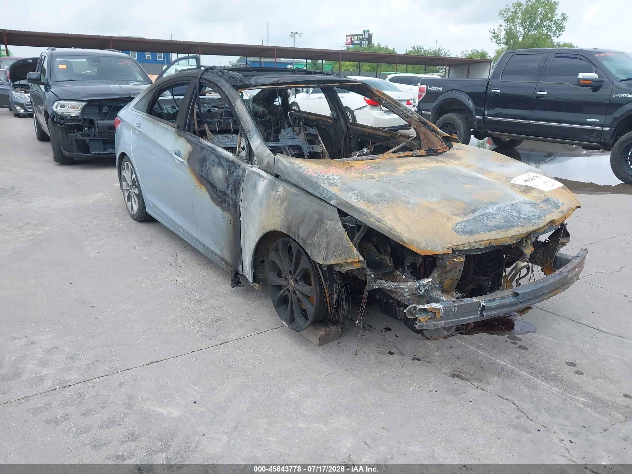 2013 Hyundai Sonata Limited, VIN 5NPEC4AB8DH582491 — Burn
