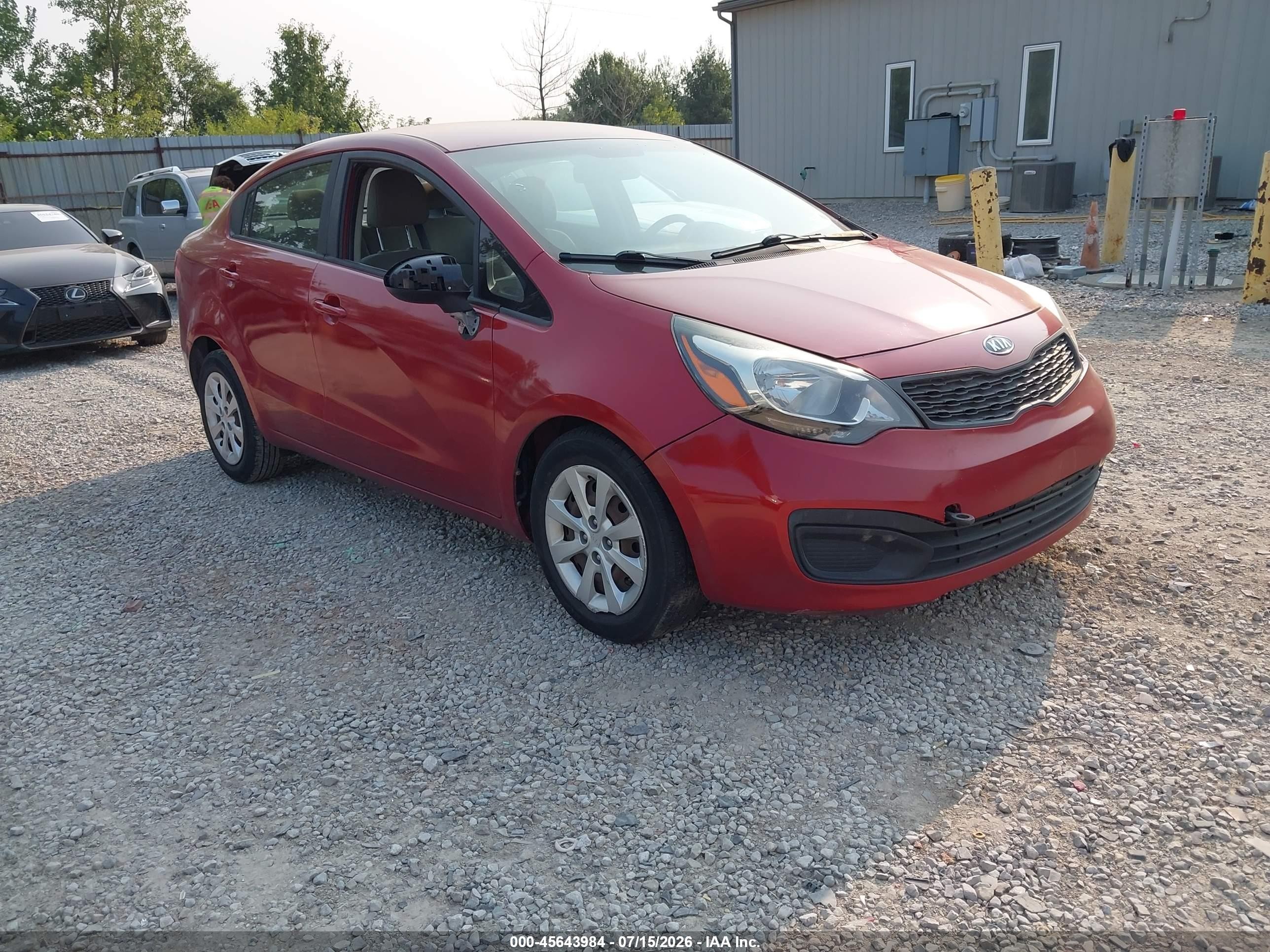 2014 Kia Rio LX, VIN KNADM4A31E6386936 — Normal wear